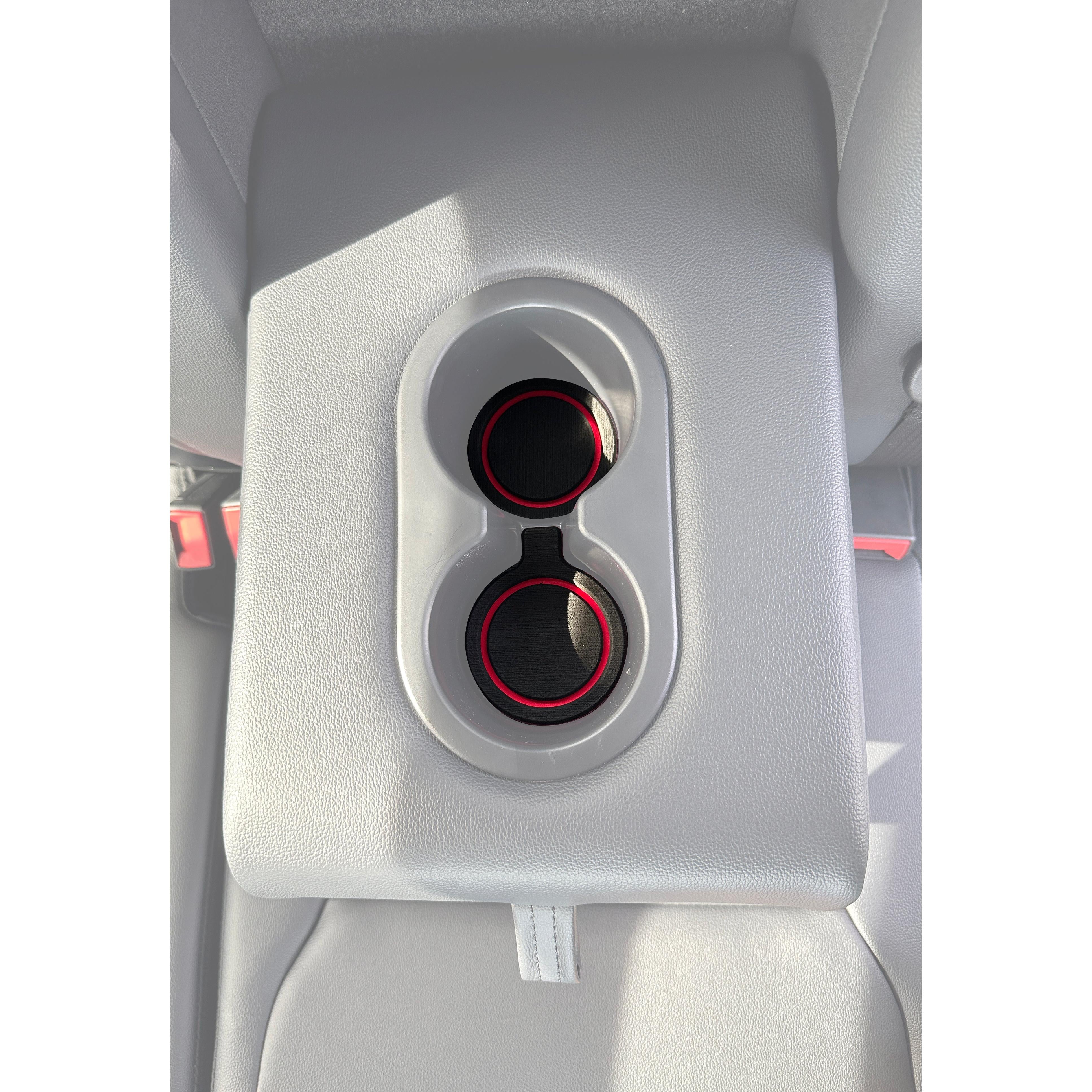 Rear Seat Fold Down Cupholder Foam Inserts Fits 2023-2026 Ford Super Duty