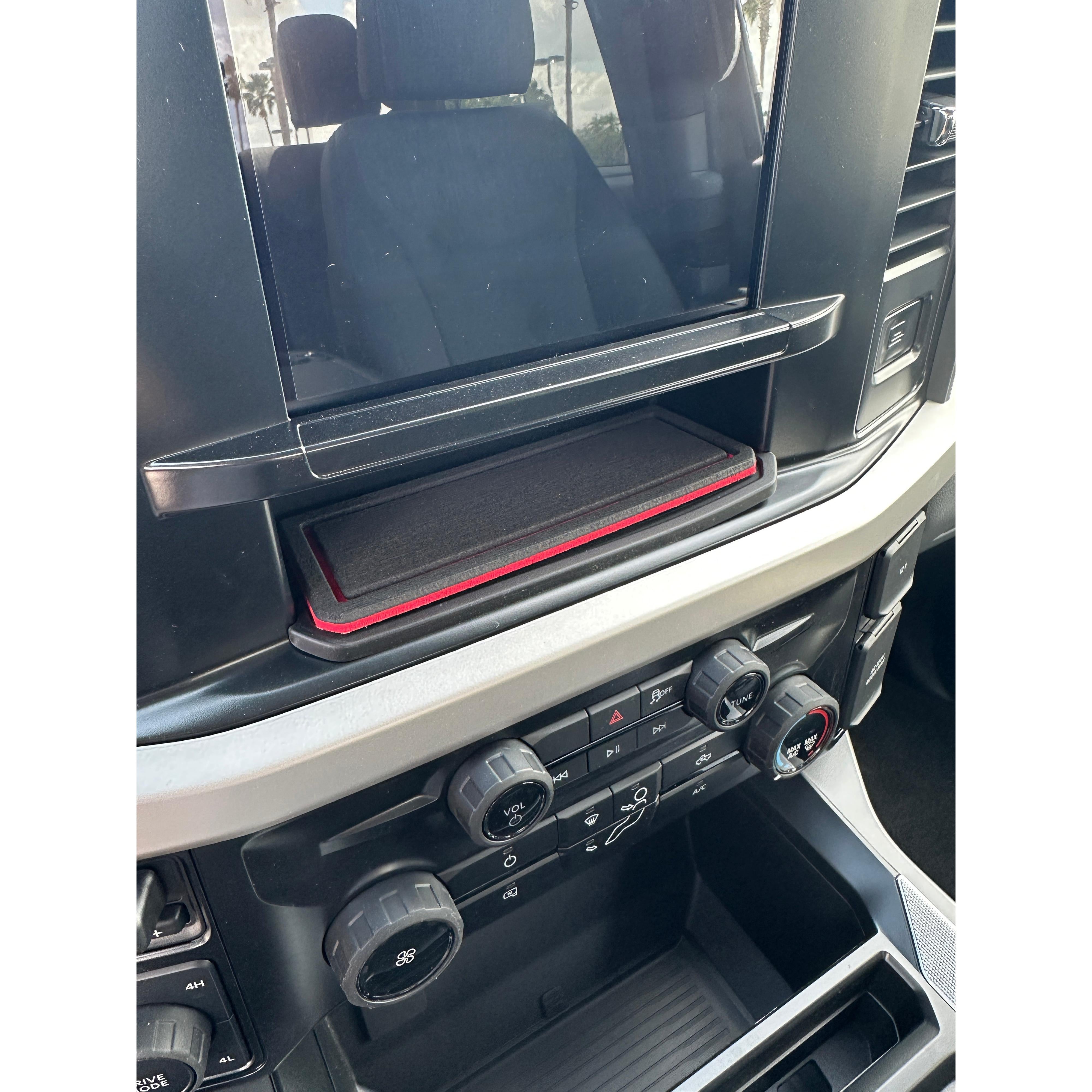 8" Display Screen Center Dash Cubby Foam Inserts Fits 2023-2026 Ford Super Duty