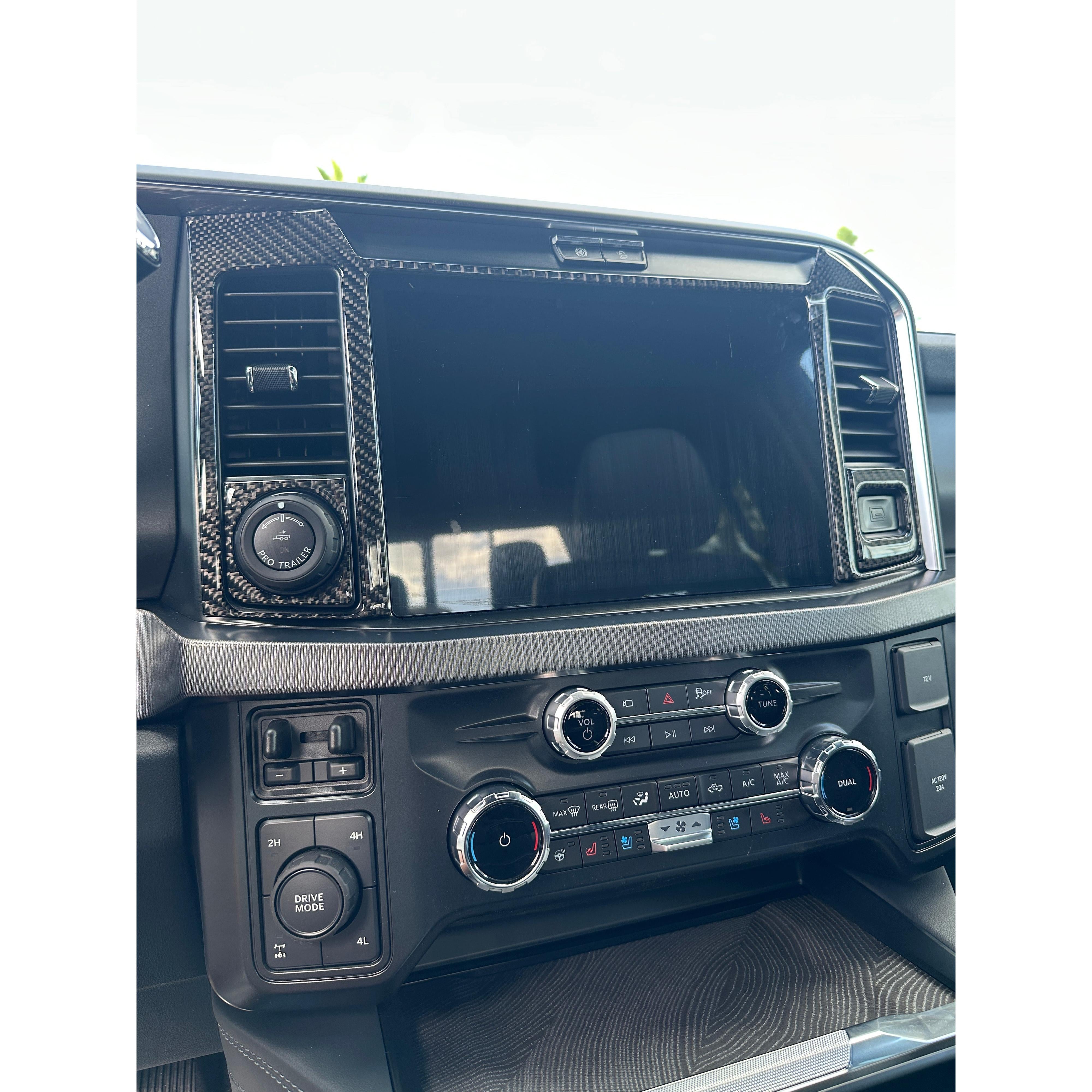 Display Screen Accent Trim Fits 2023-2026 Ford Super Duty