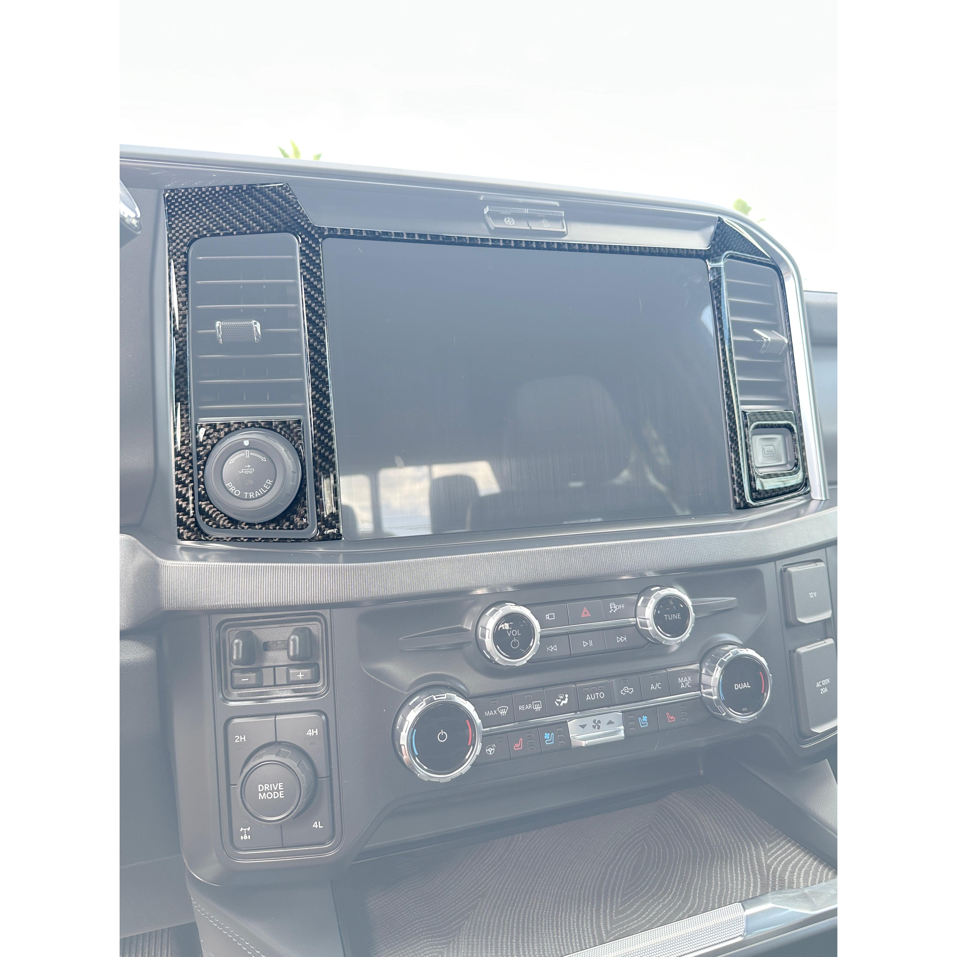 Display Screen Accent Trim Fits 2023-2026 Ford Super Duty