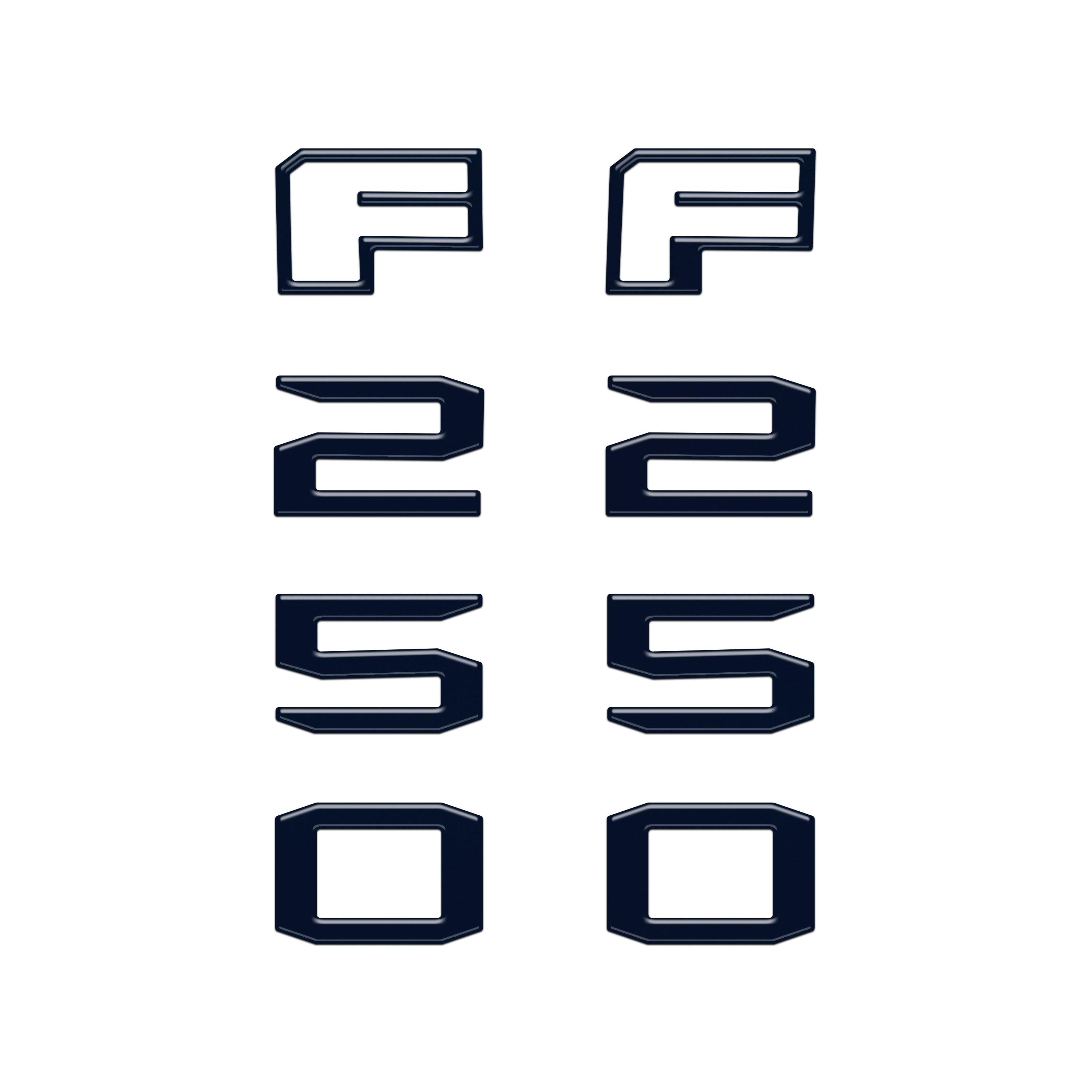 Fender Badge Letter Overlays Fits 2023-2026 Ford Super Duty