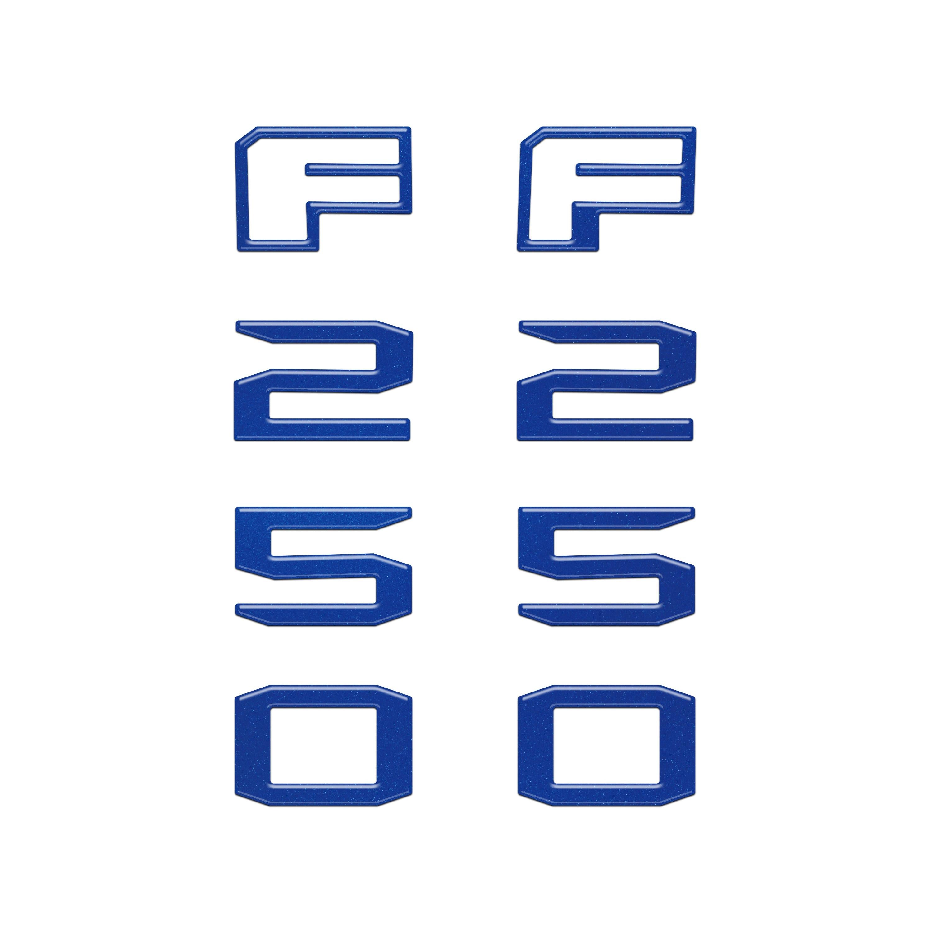 Fender Badge Letter Overlays Fits 2023-2026 Ford Super Duty