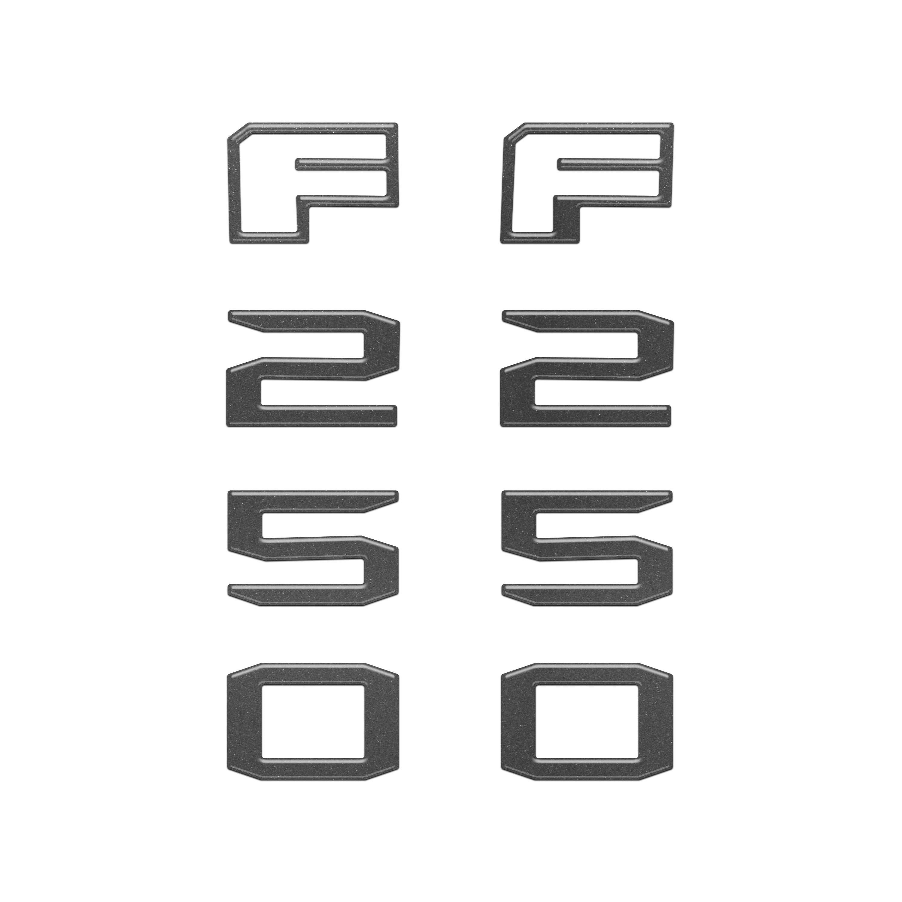 Fender Badge Letter Overlays Fits 2023-2026 Ford Super Duty