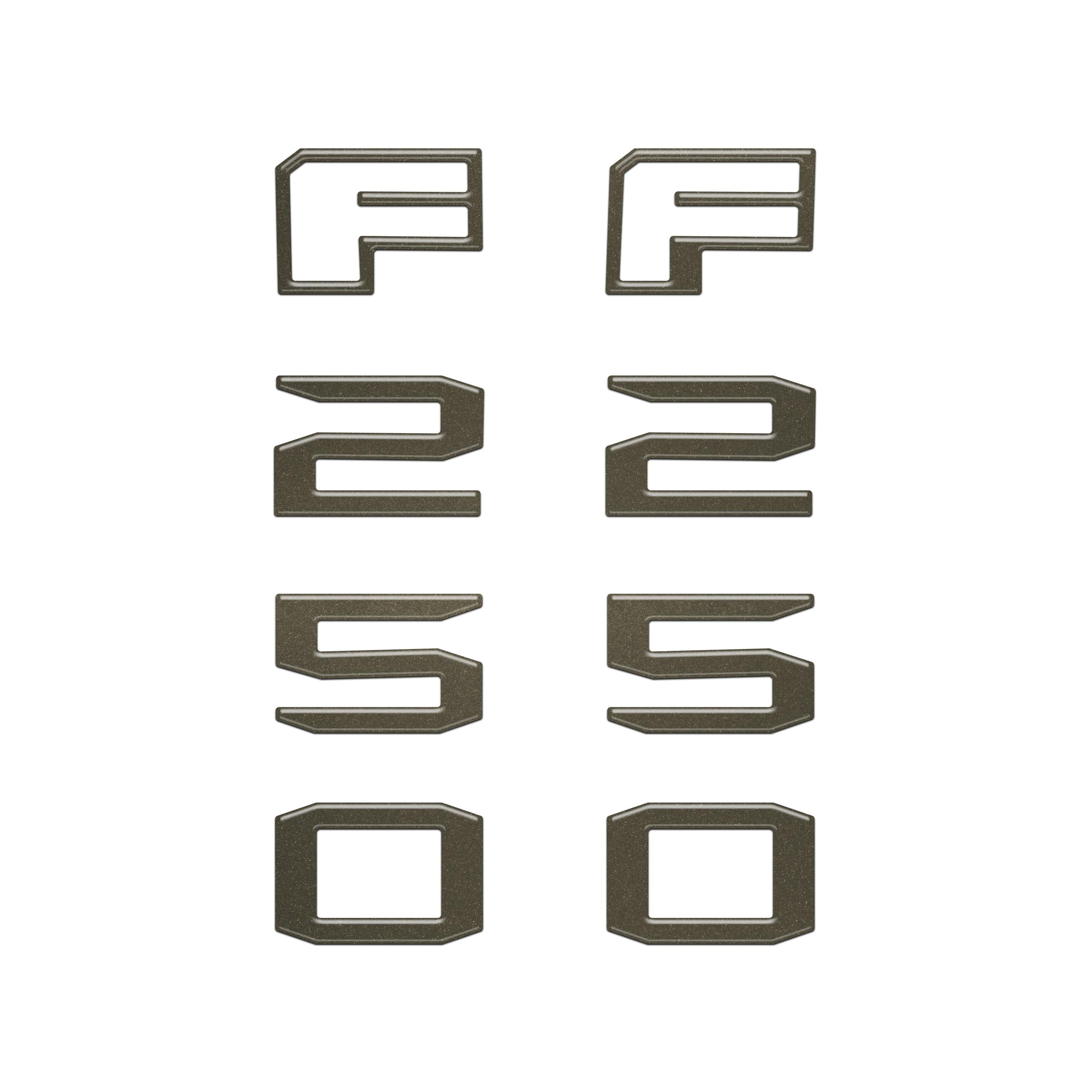 Fender Badge Letter Overlays Fits 2023-2026 Ford Super Duty