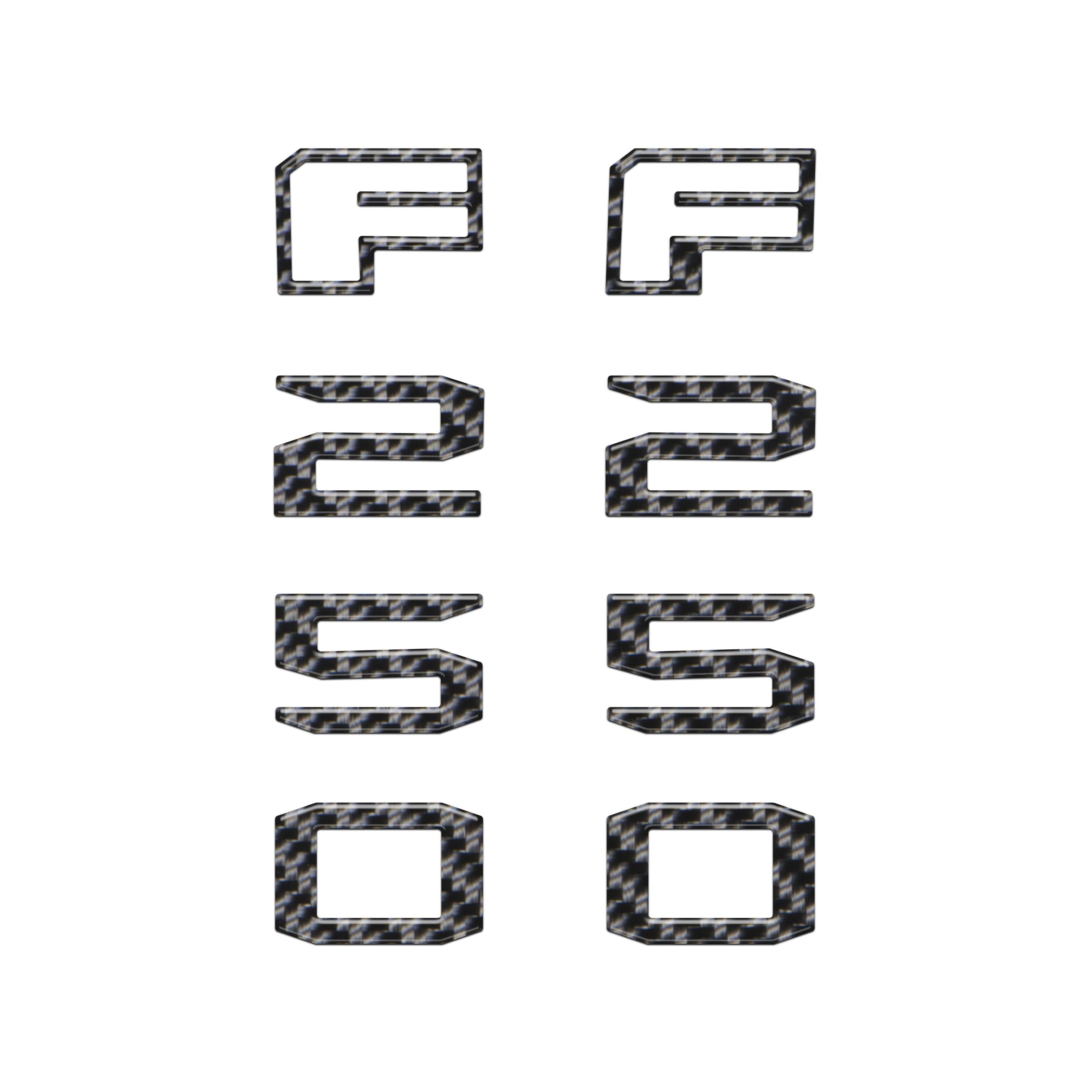 Fender Badge Letter Overlays Fits 2023-2026 Ford Super Duty