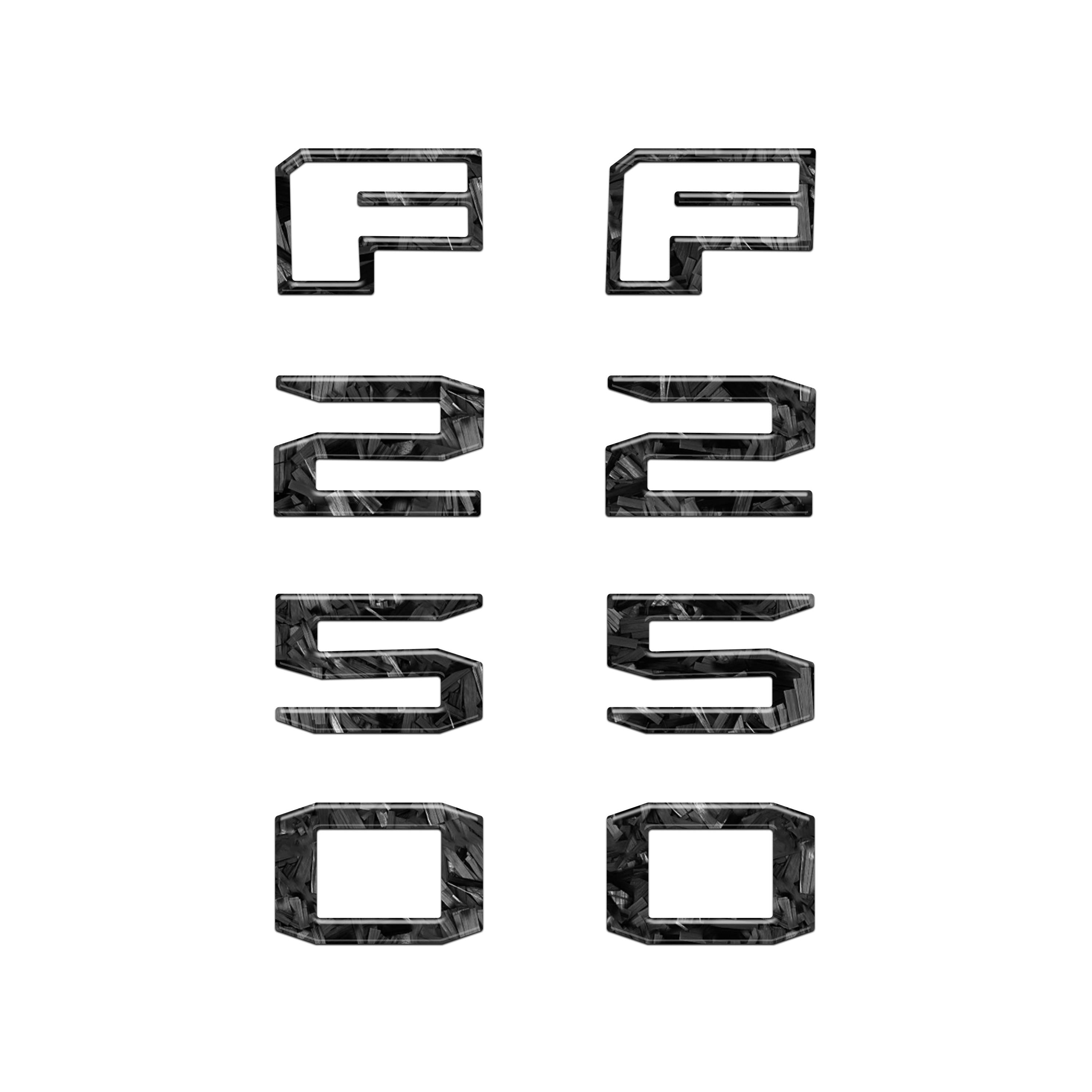 Fender Badge Letter Overlays Fits 2023-2026 Ford Super Duty