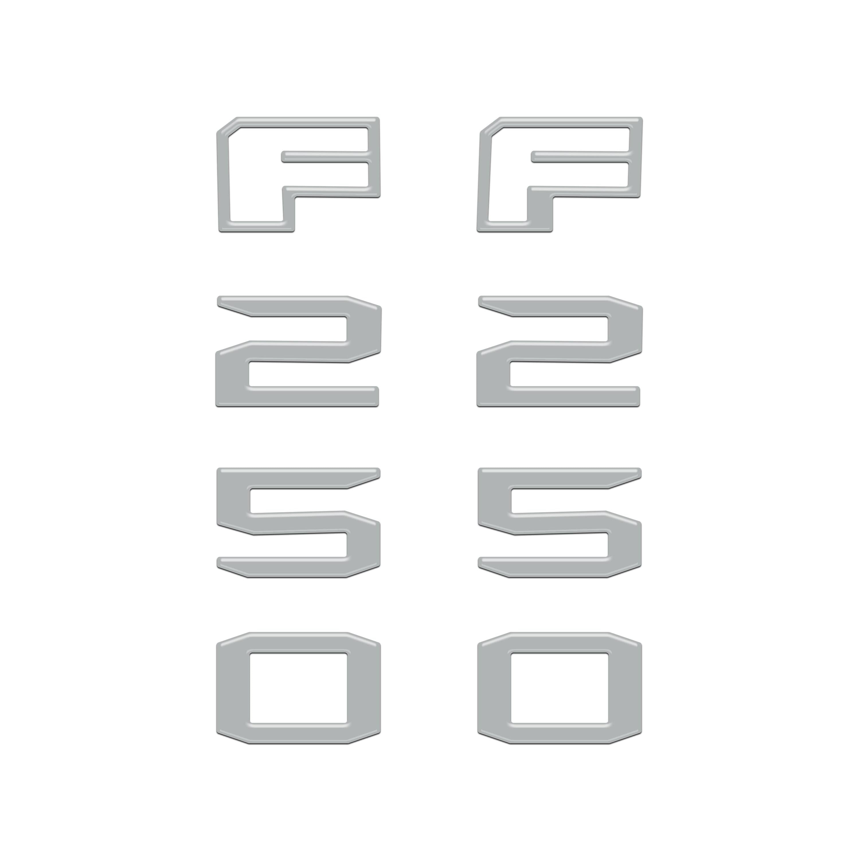 Fender Badge Letter Overlays Fits 2023-2026 Ford Super Duty