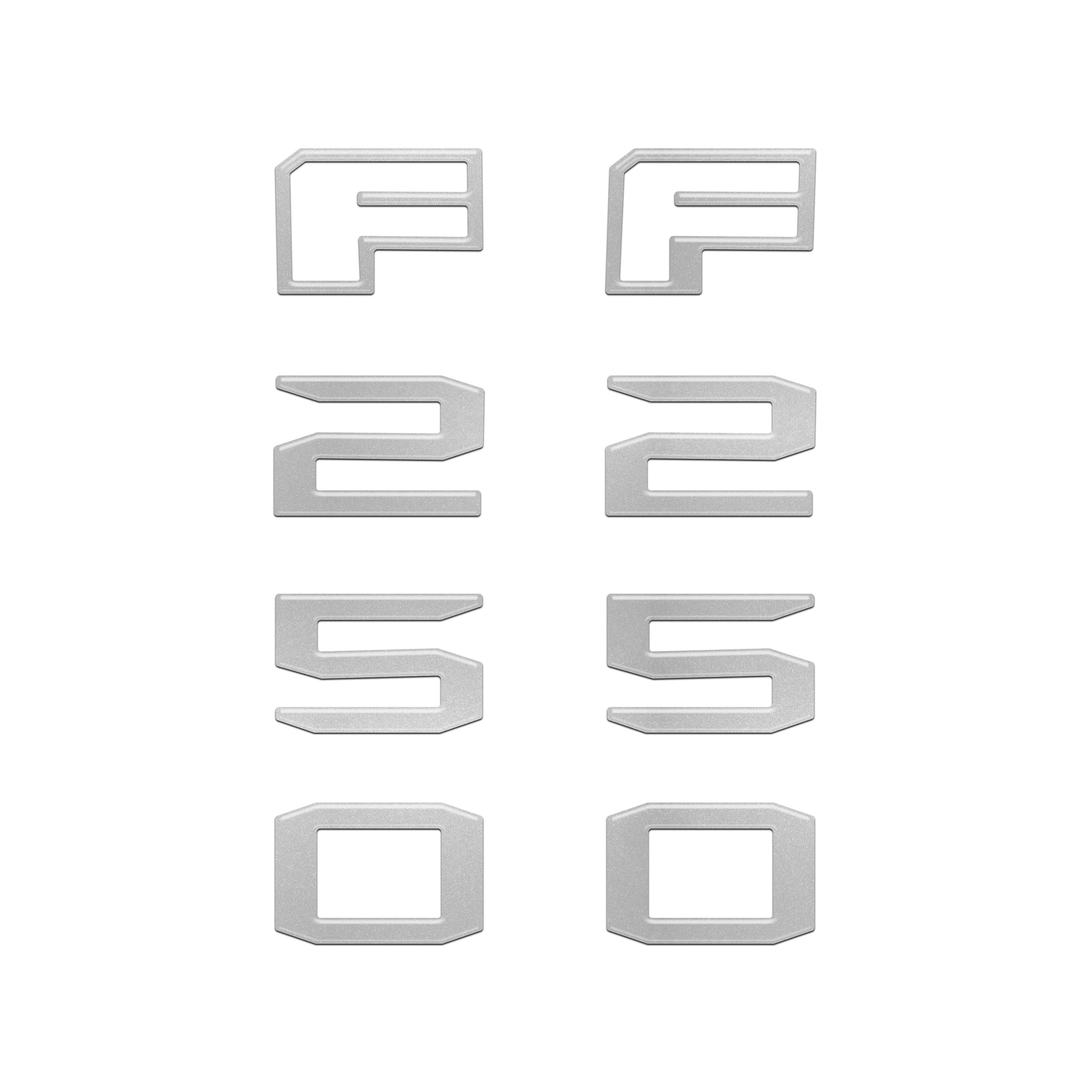Fender Badge Letter Overlays Fits 2023-2026 Ford Super Duty