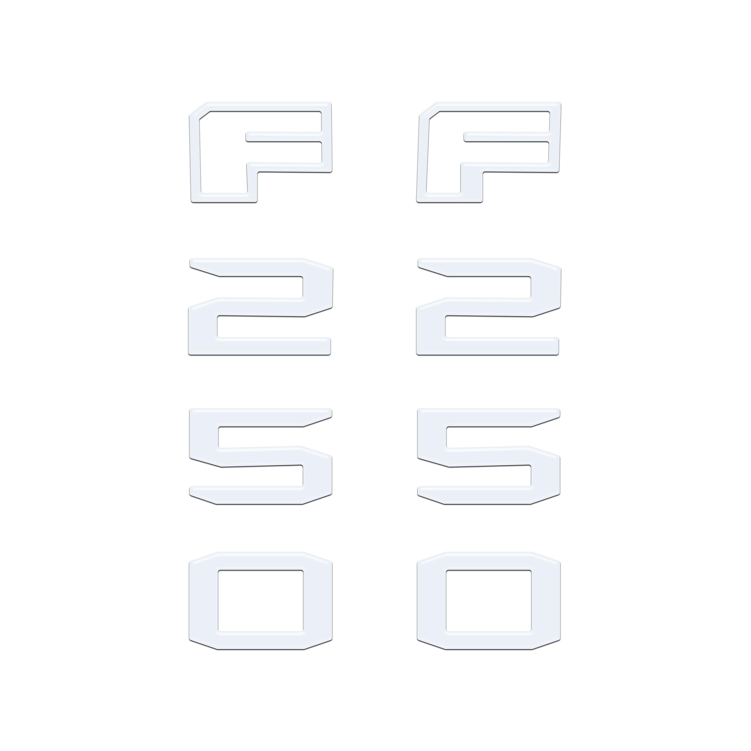 Fender Badge Letter Overlays Fits 2023-2026 Ford Super Duty