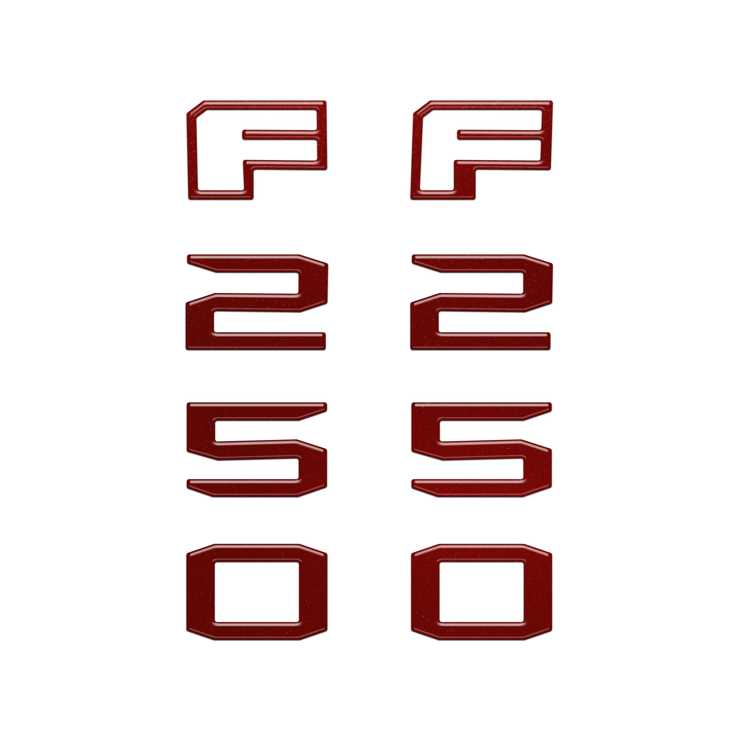 Fender Badge Letter Overlays Fits 2023-2026 Ford Super Duty