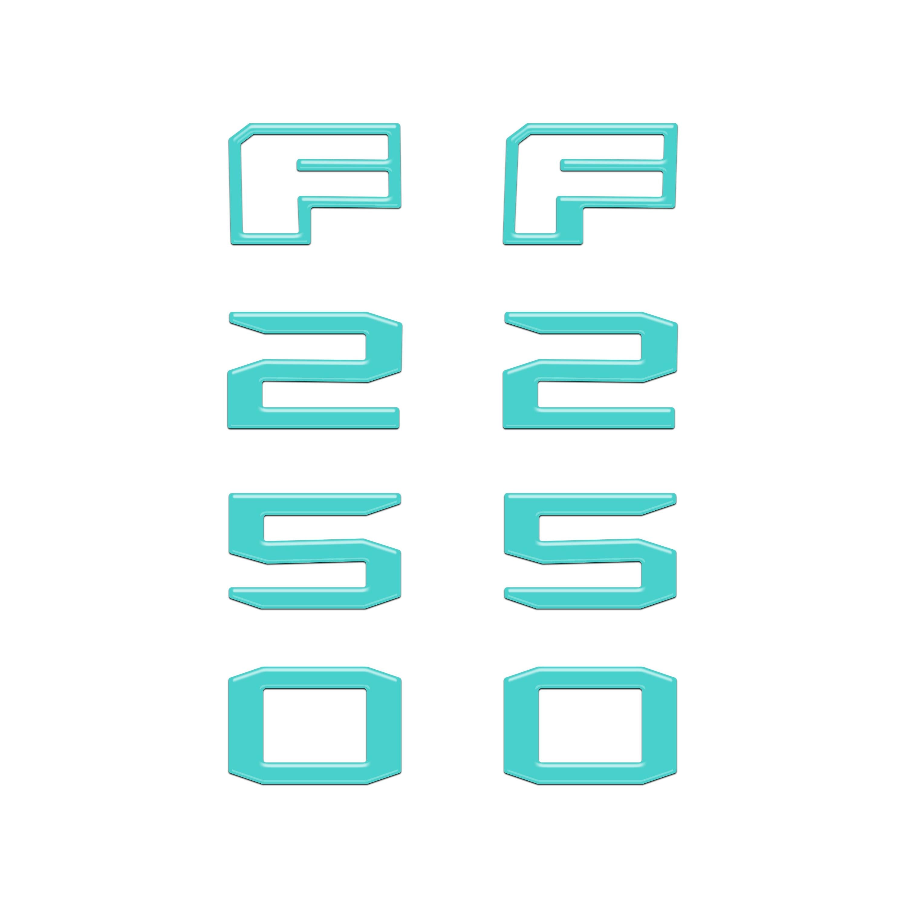 Fender Badge Letter Overlays Fits 2023-2026 Ford Super Duty