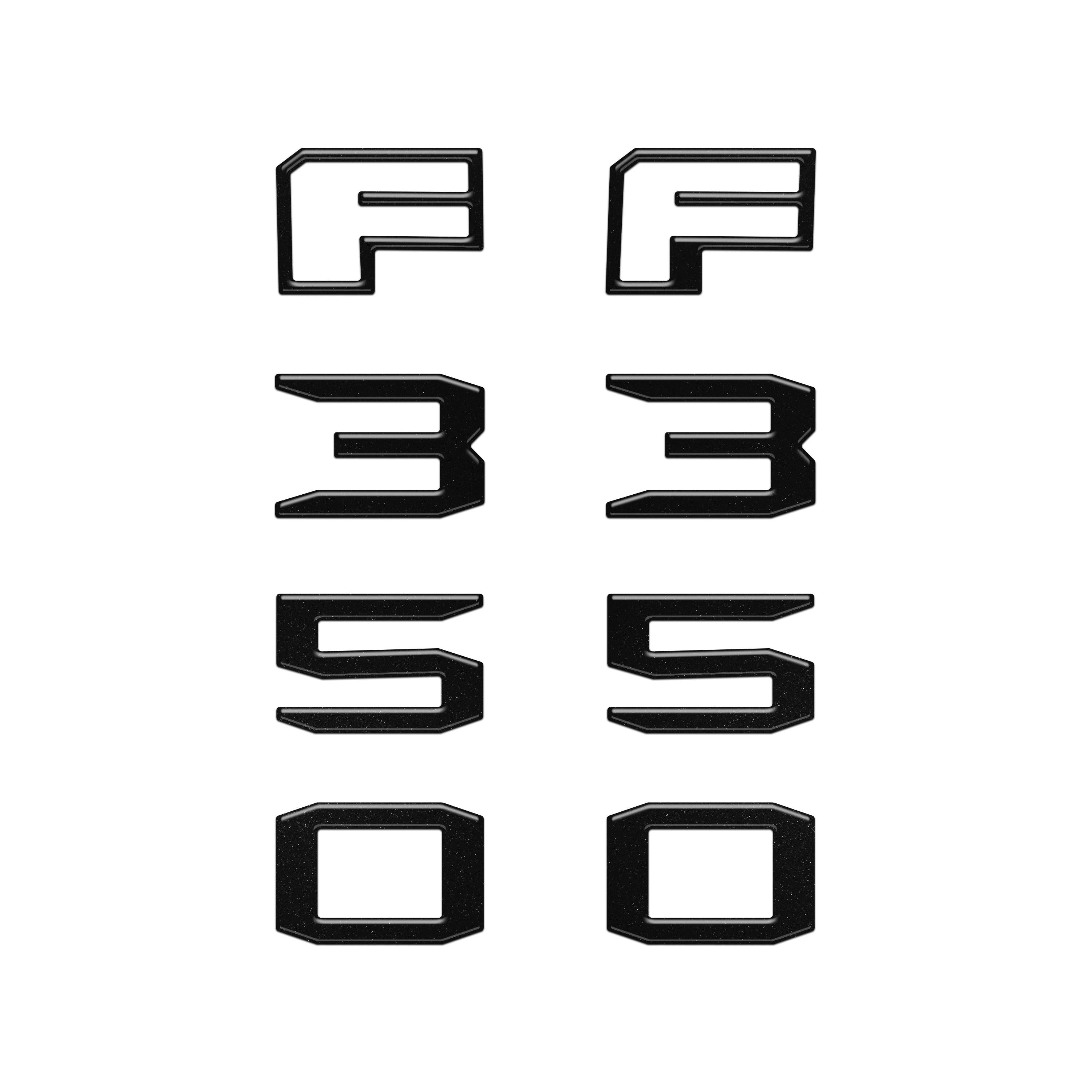 Fender Badge Letter Overlays Fits 2023-2026 Ford Super Duty