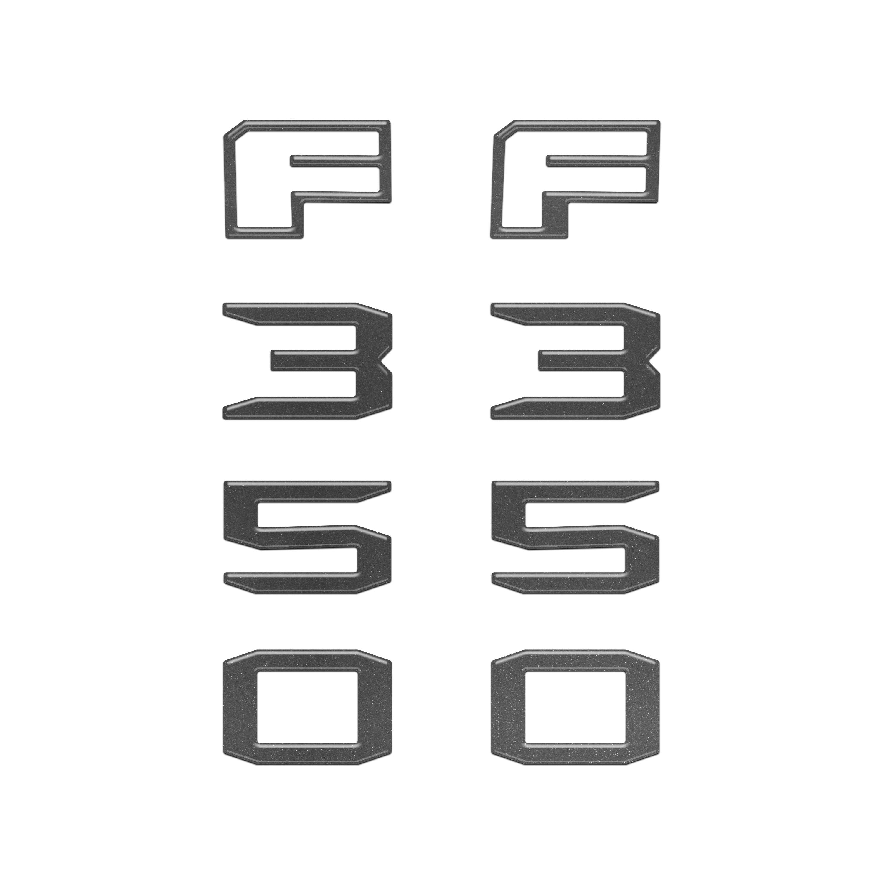 Fender Badge Letter Overlays Fits 2023-2026 Ford Super Duty