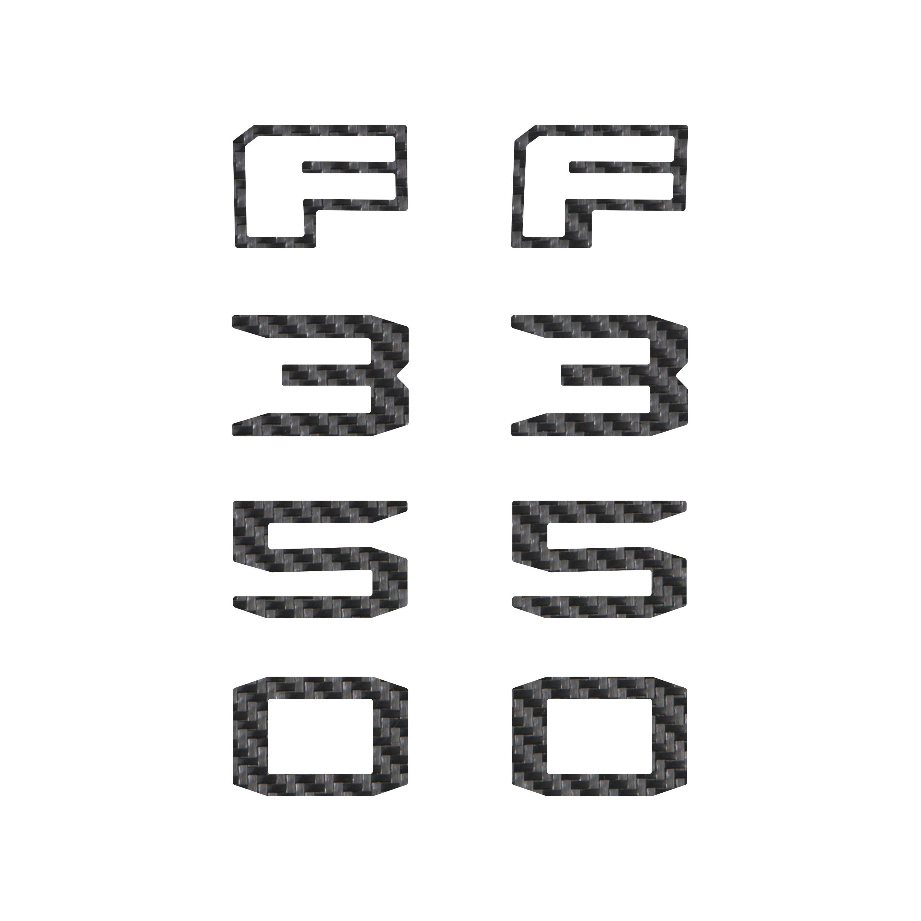 Fender Badge Letter Overlays Fits 2023-2026 Ford Super Duty