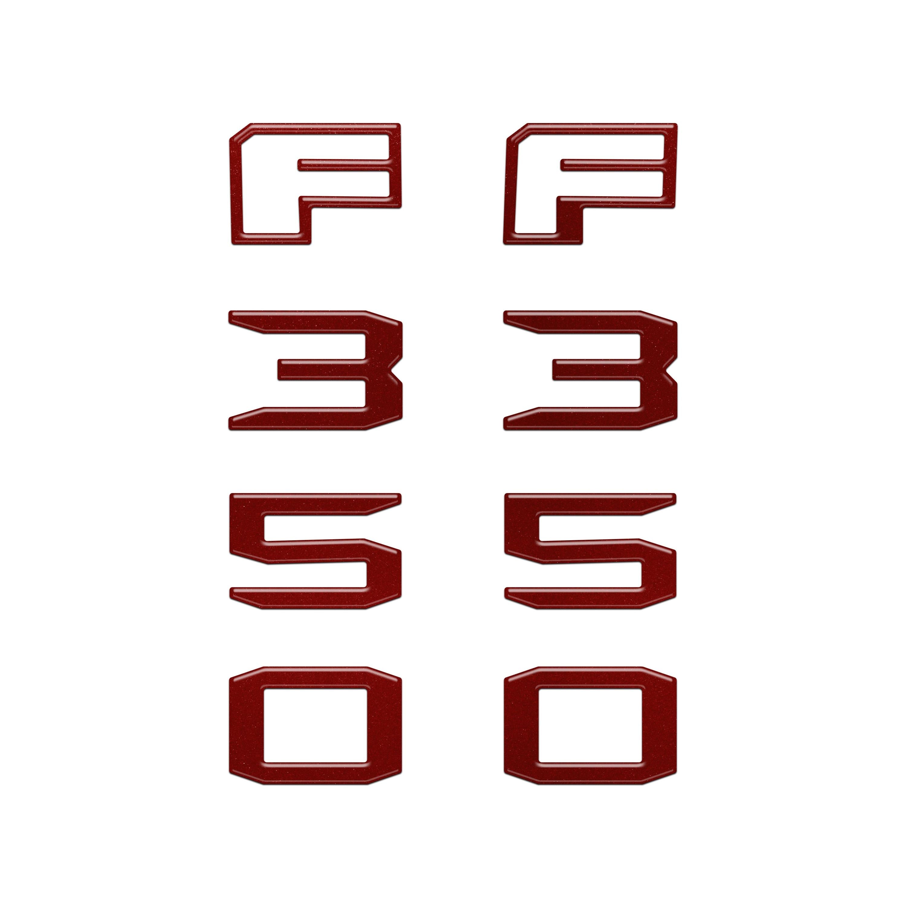 Fender Badge Letter Overlays Fits 2023-2026 Ford Super Duty