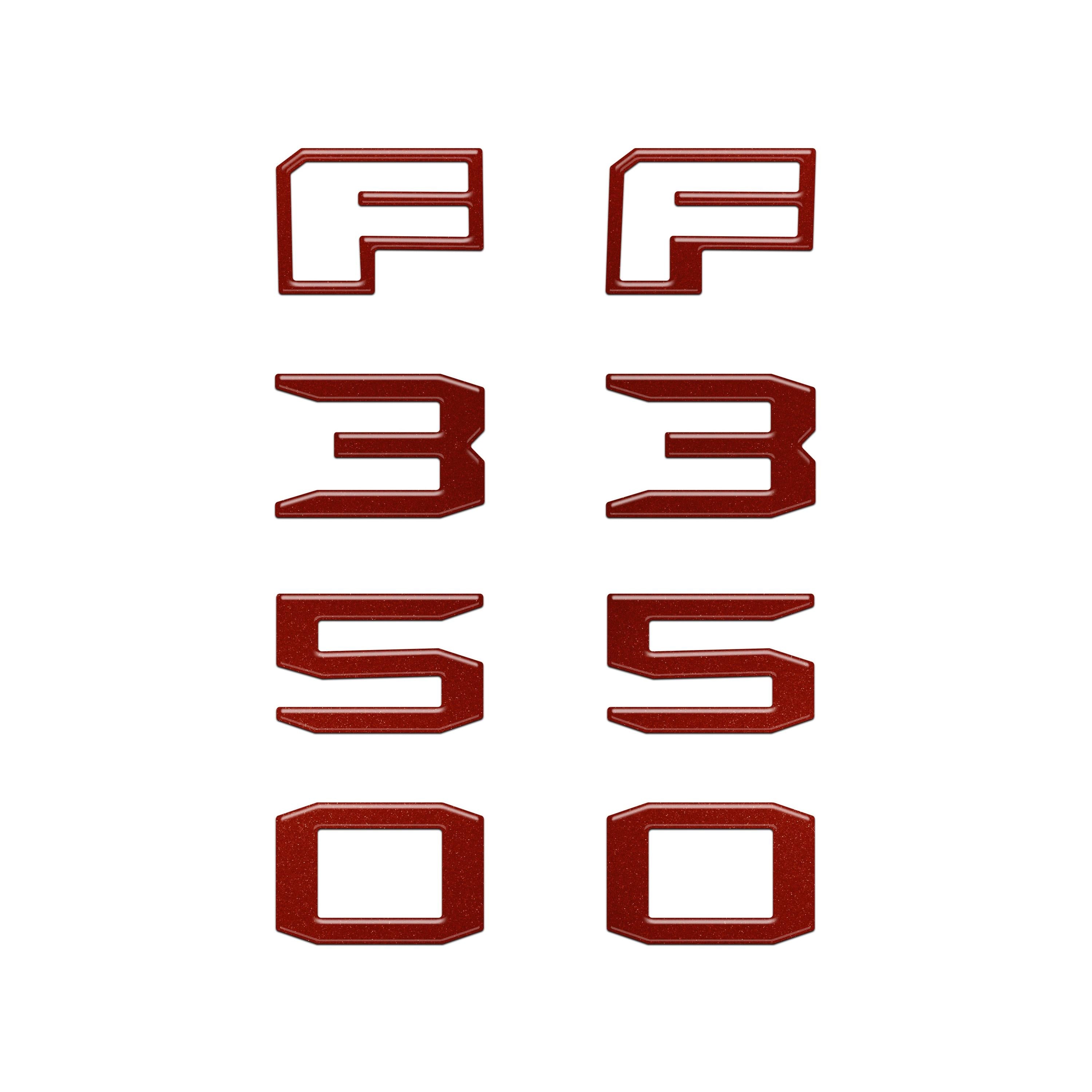 Fender Badge Letter Overlays Fits 2023-2026 Ford Super Duty