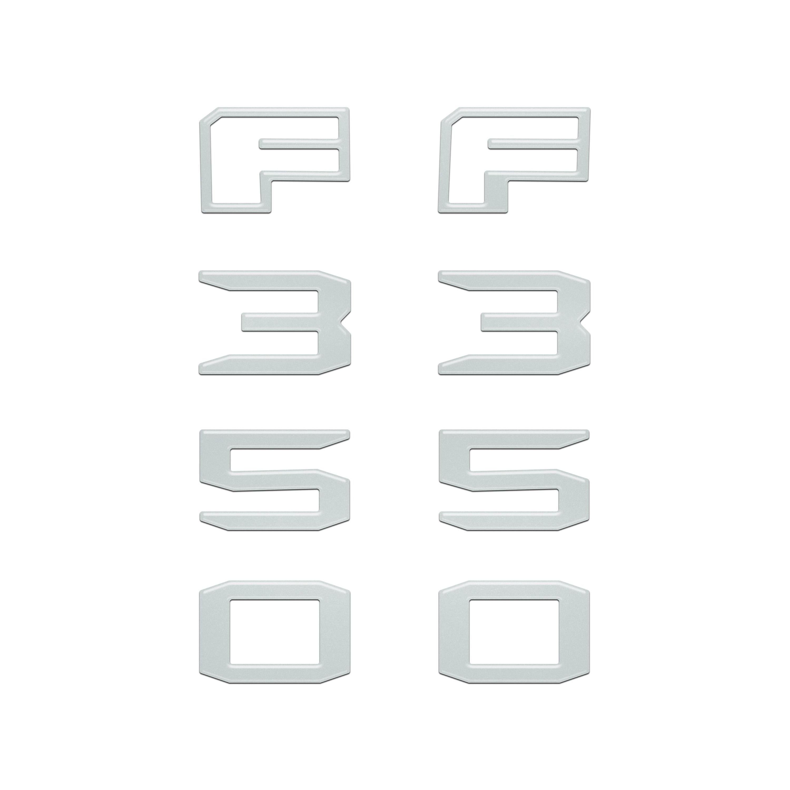 Fender Badge Letter Overlays Fits 2023-2026 Ford Super Duty