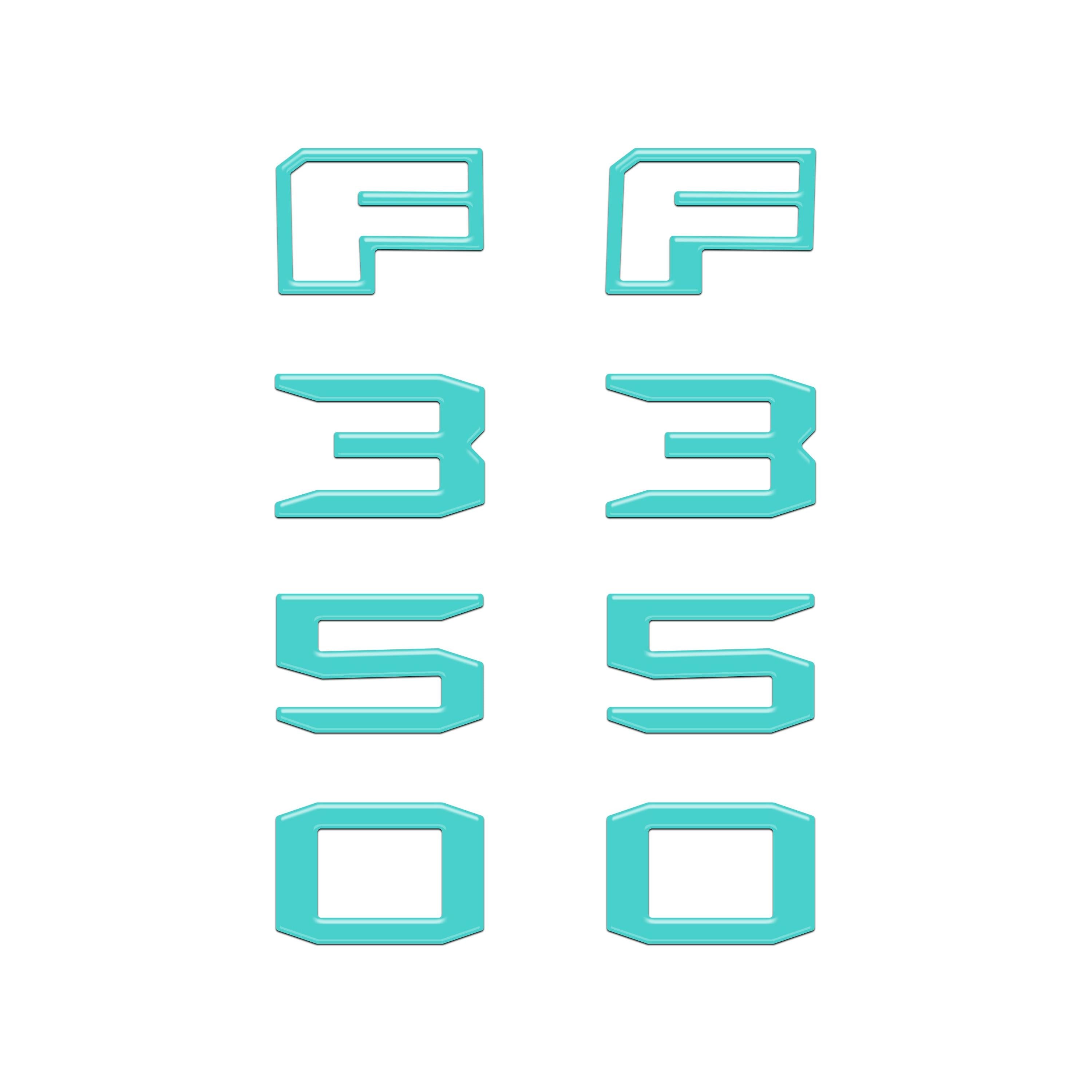Fender Badge Letter Overlays Fits 2023-2026 Ford Super Duty