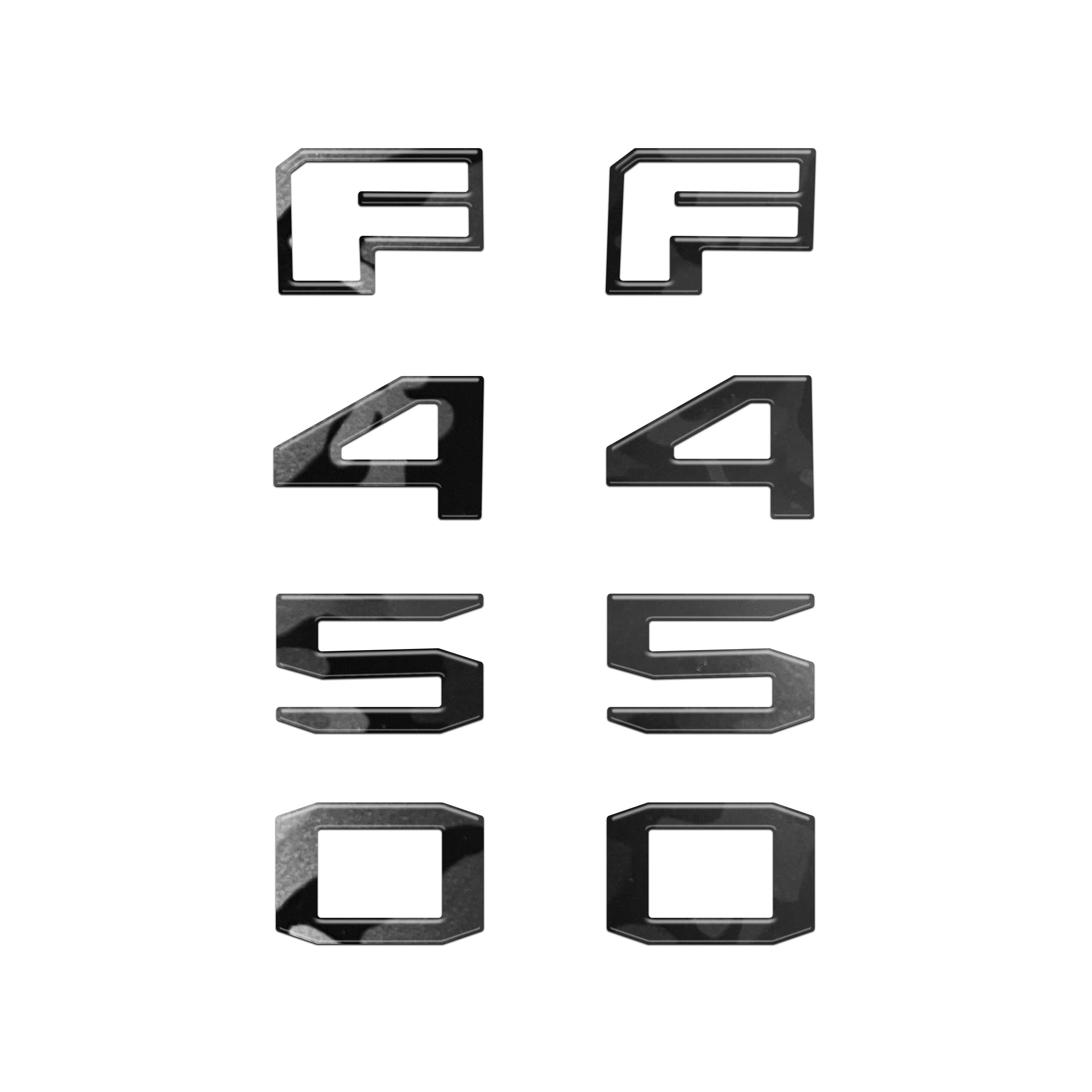 Fender Badge Letter Overlays Fits 2023-2026 Ford Super Duty