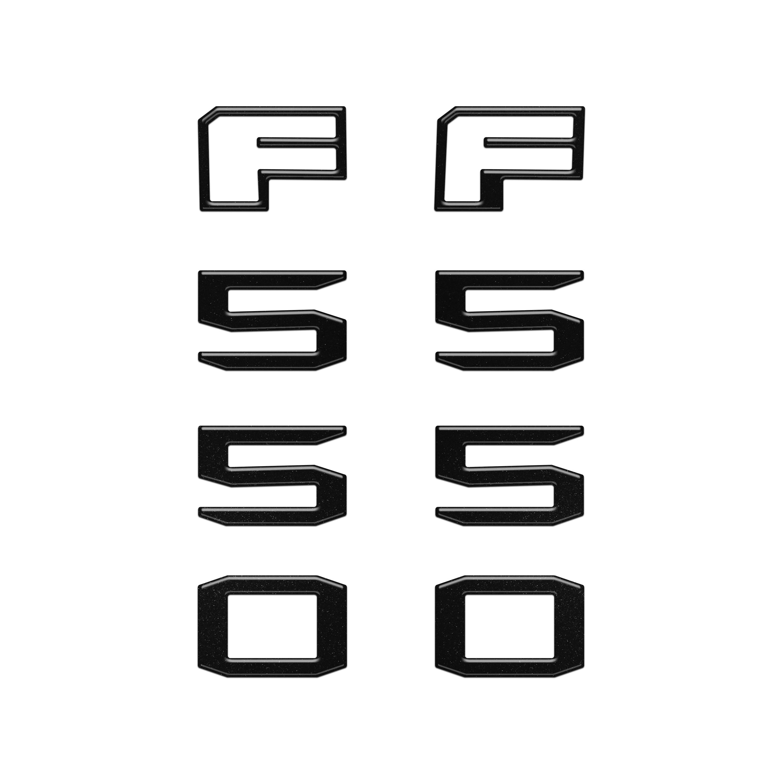 Fender Badge Letter Overlays Fits 2023-2026 Ford Super Duty