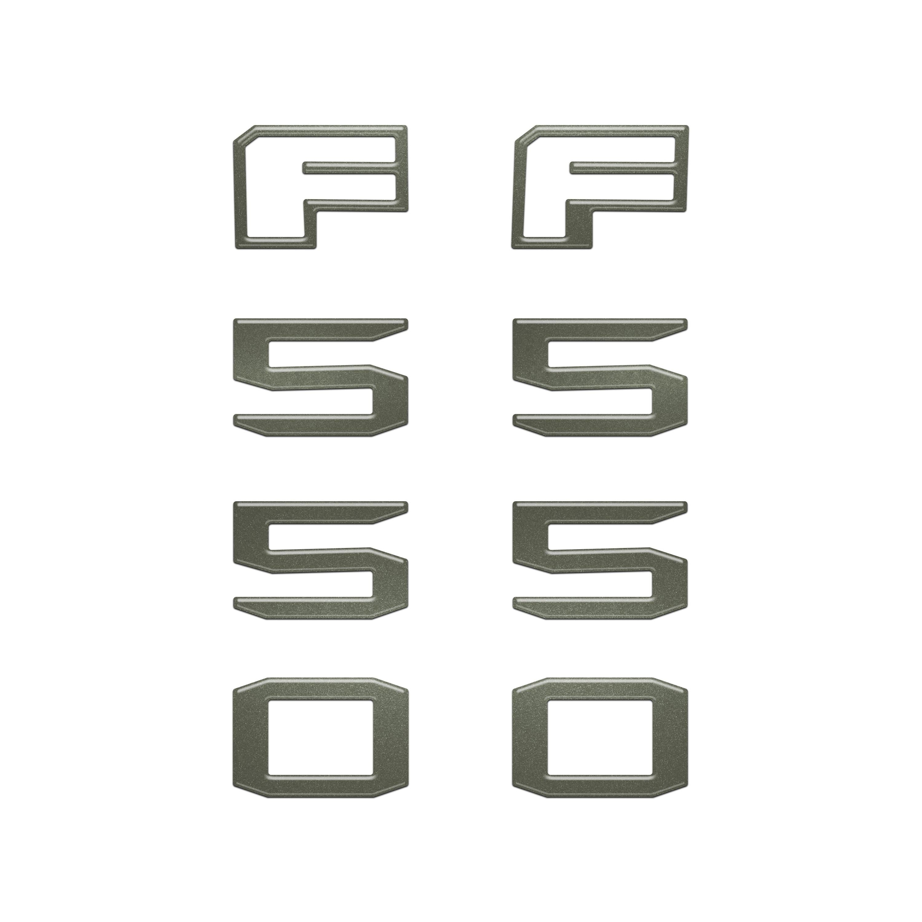 Fender Badge Letter Overlays Fits 2023-2026 Ford Super Duty
