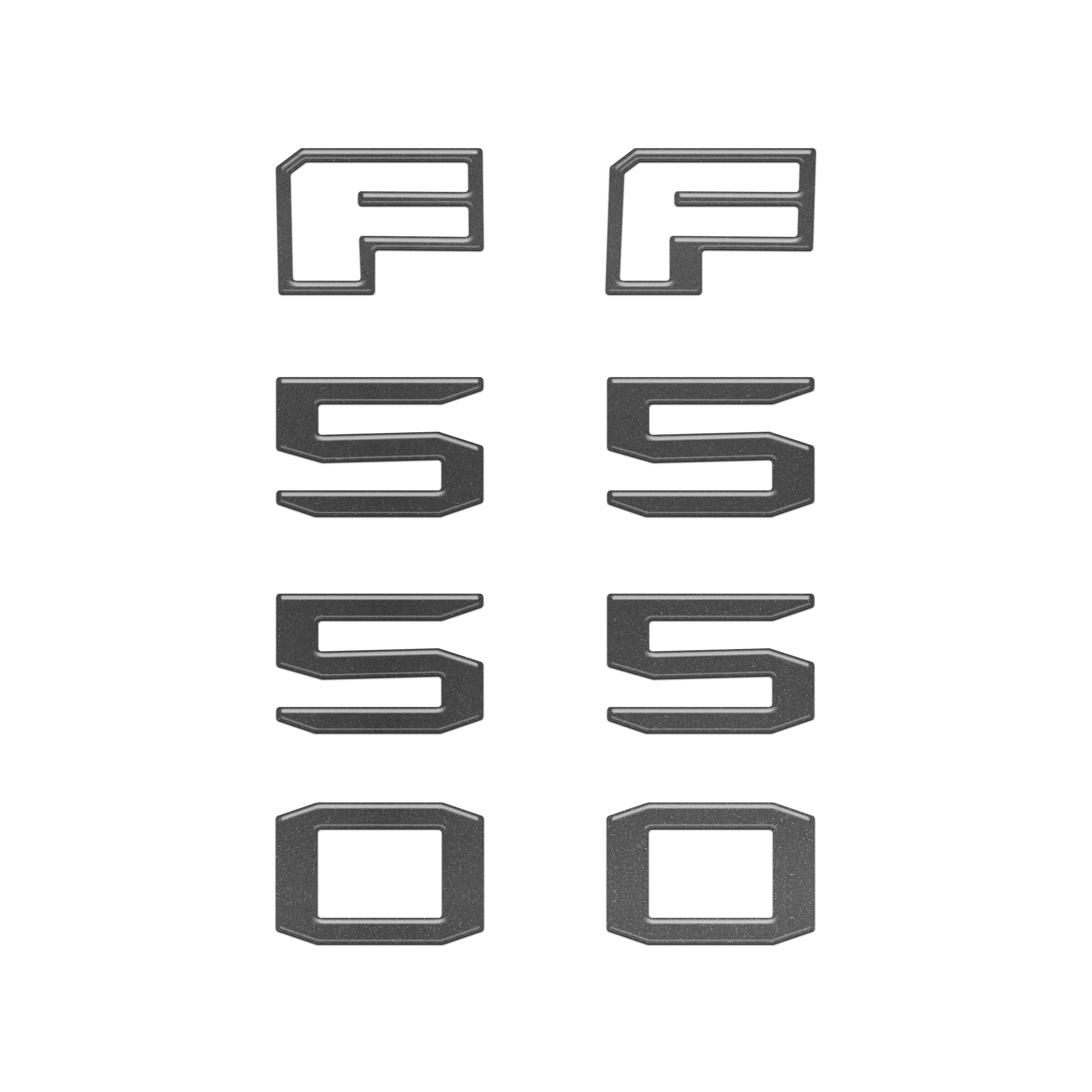 Fender Badge Letter Overlays Fits 2023-2026 Ford Super Duty