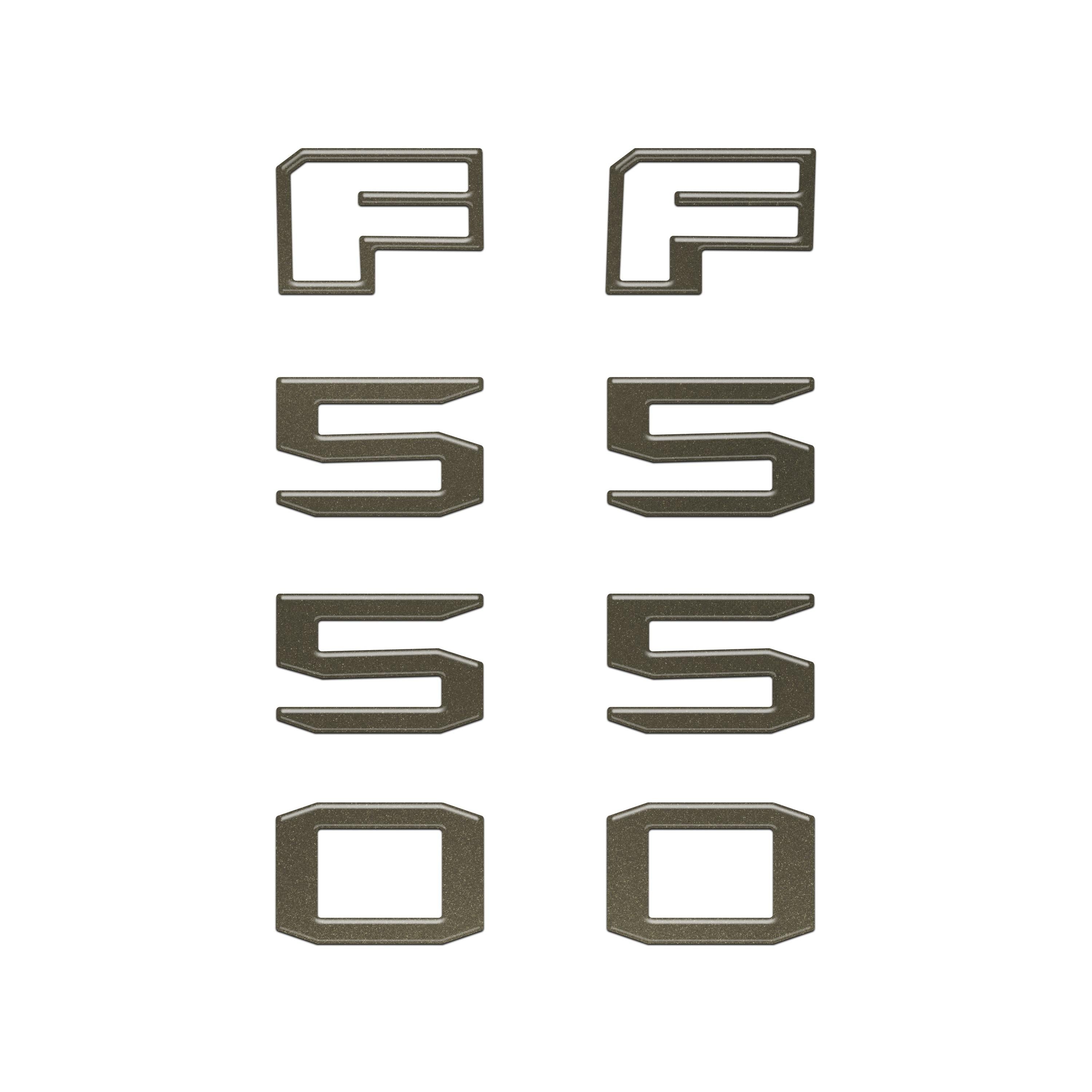 Fender Badge Letter Overlays Fits 2023-2026 Ford Super Duty