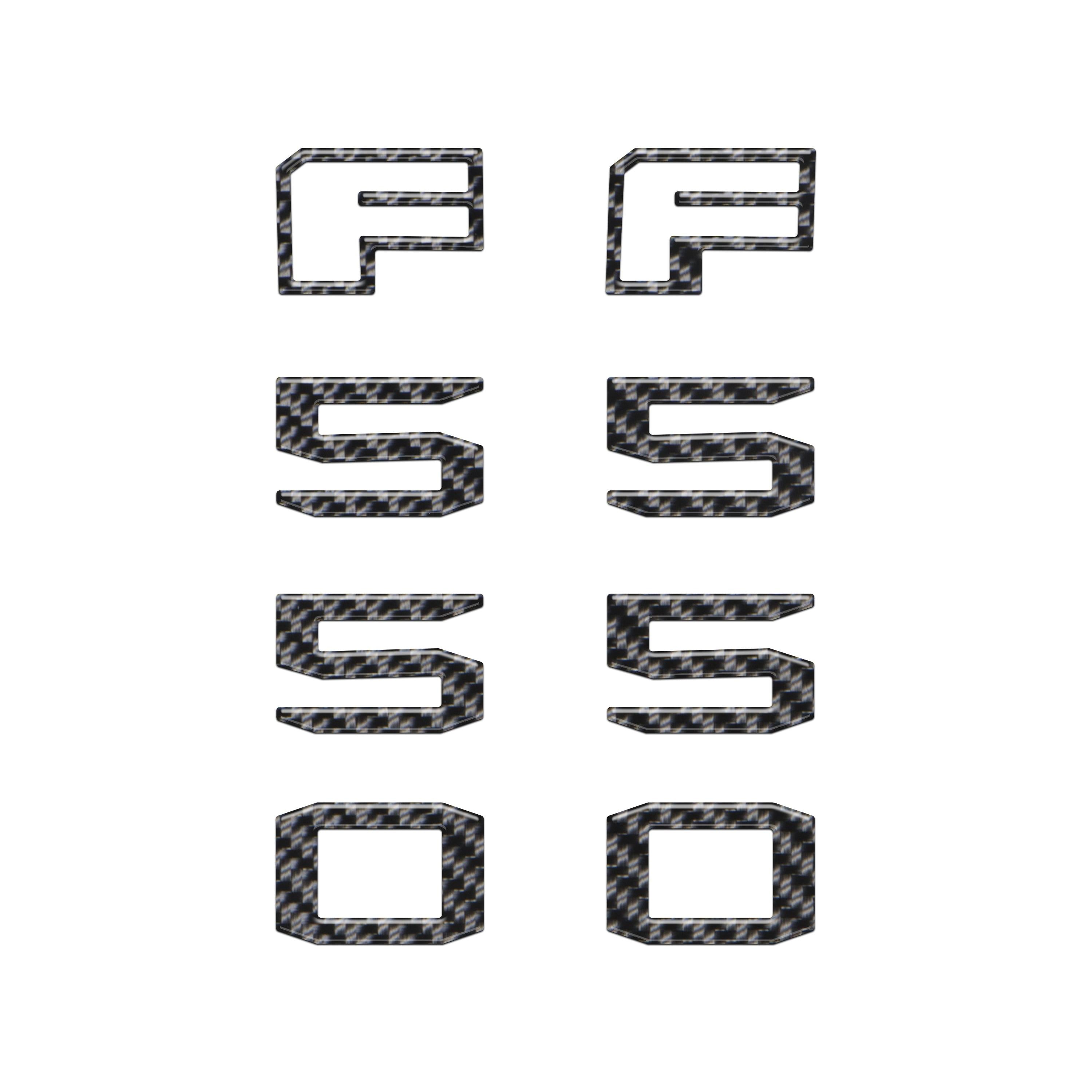 Fender Badge Letter Overlays Fits 2023-2026 Ford Super Duty