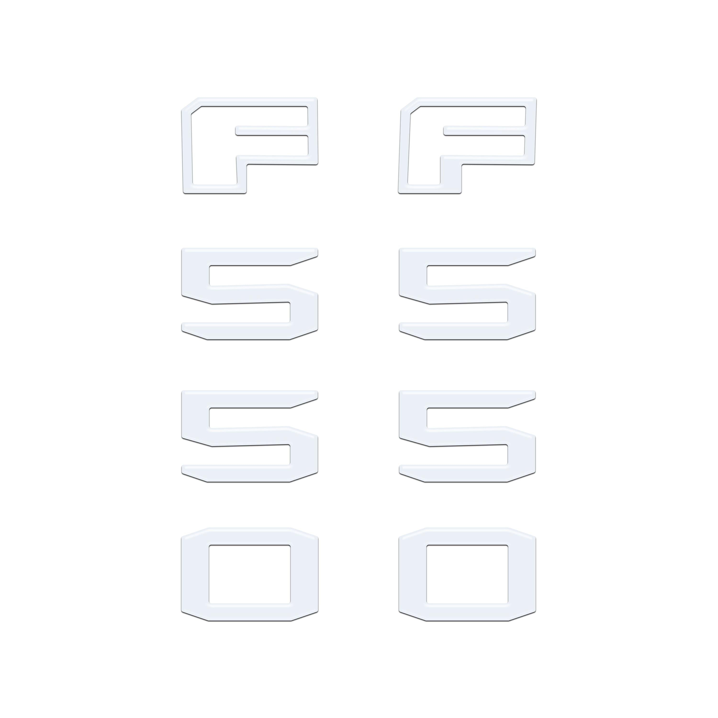 Fender Badge Letter Overlays Fits 2023-2026 Ford Super Duty