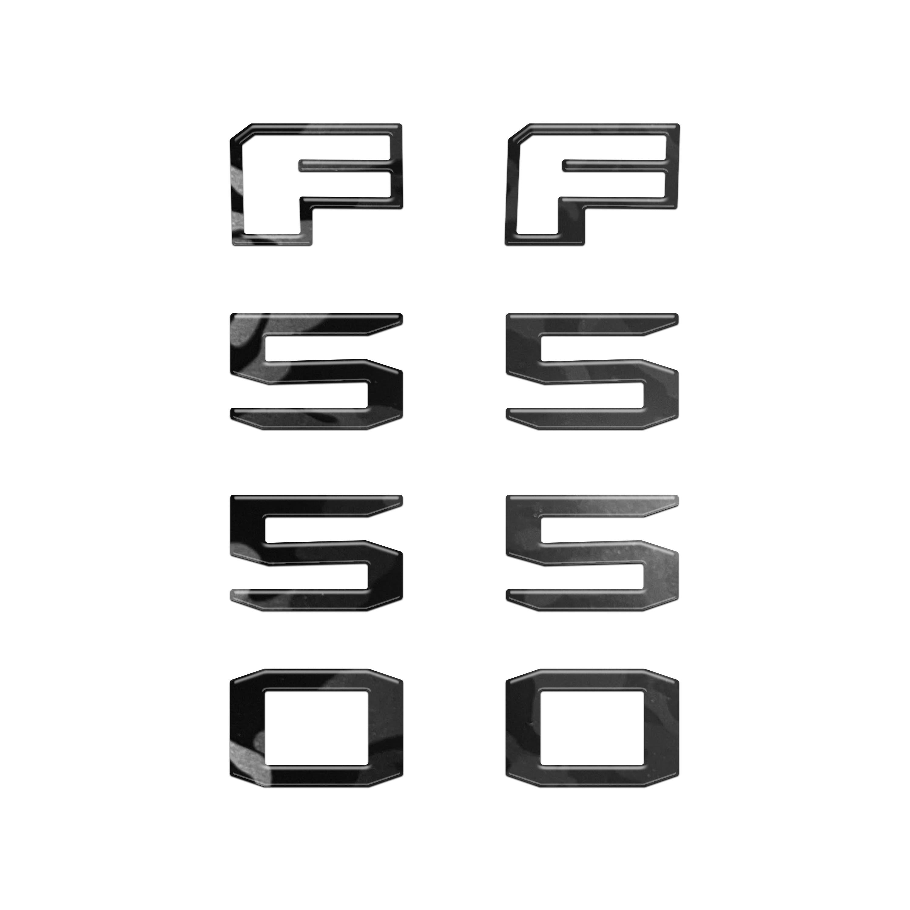 Fender Badge Letter Overlays Fits 2023-2026 Ford Super Duty