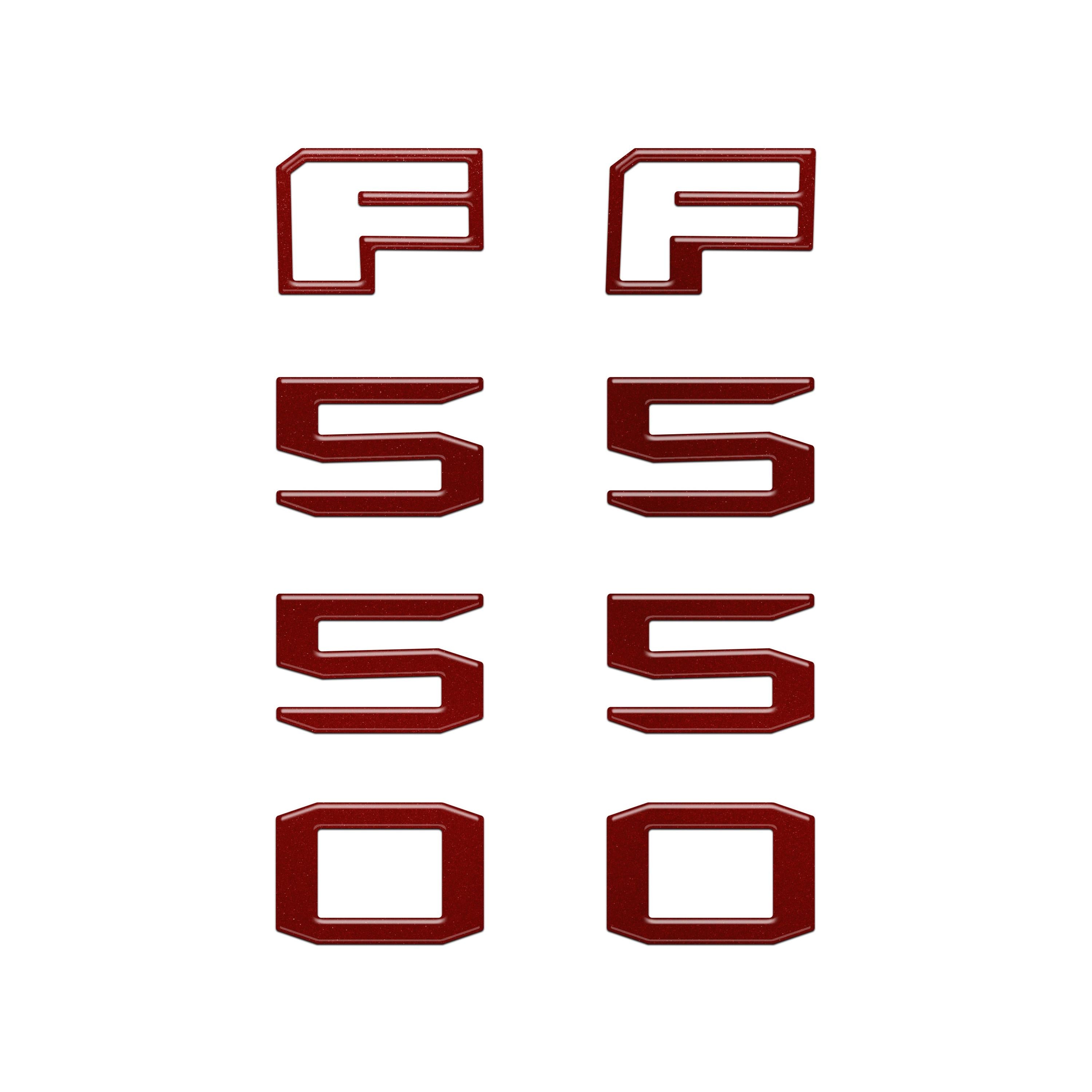 Fender Badge Letter Overlays Fits 2023-2026 Ford Super Duty