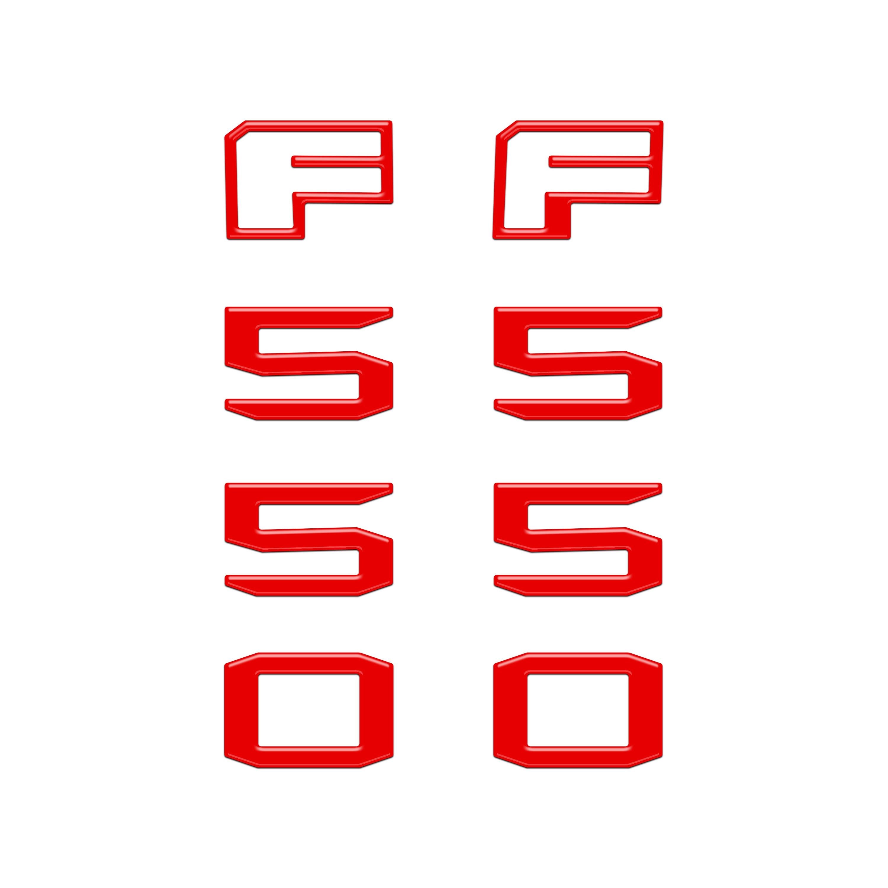 Fender Badge Letter Overlays Fits 2023-2026 Ford Super Duty