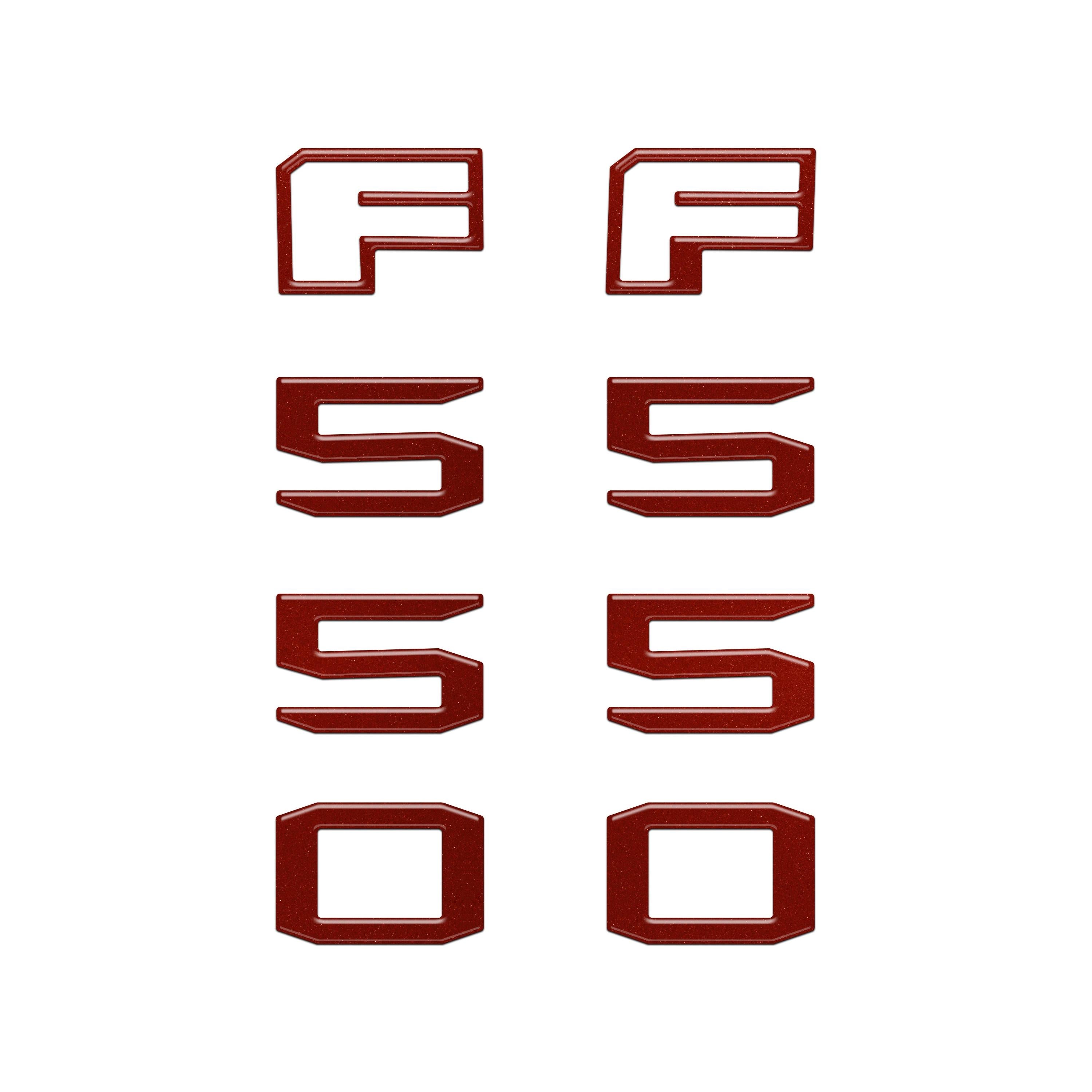 Fender Badge Letter Overlays Fits 2023-2026 Ford Super Duty