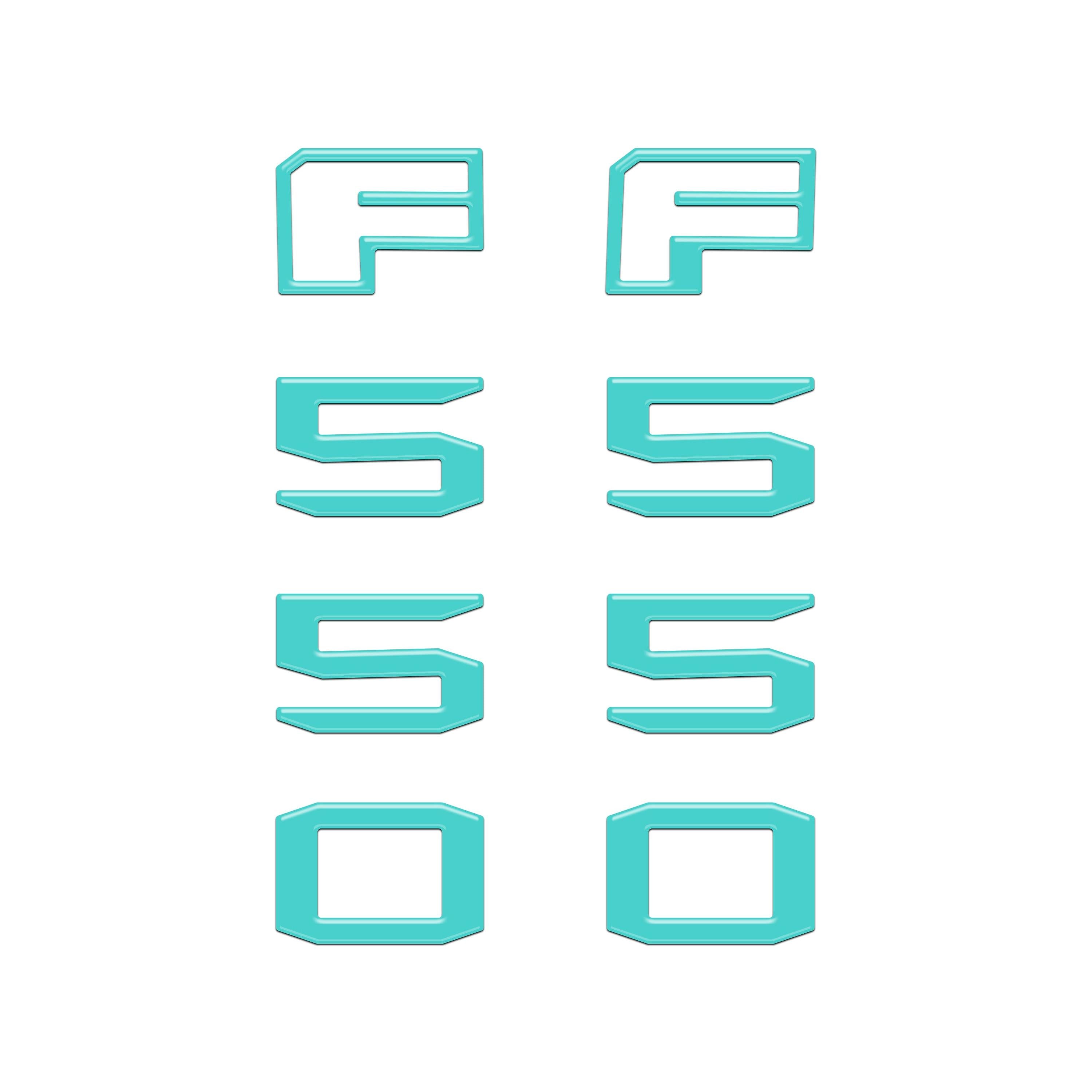 Fender Badge Letter Overlays Fits 2023-2026 Ford Super Duty