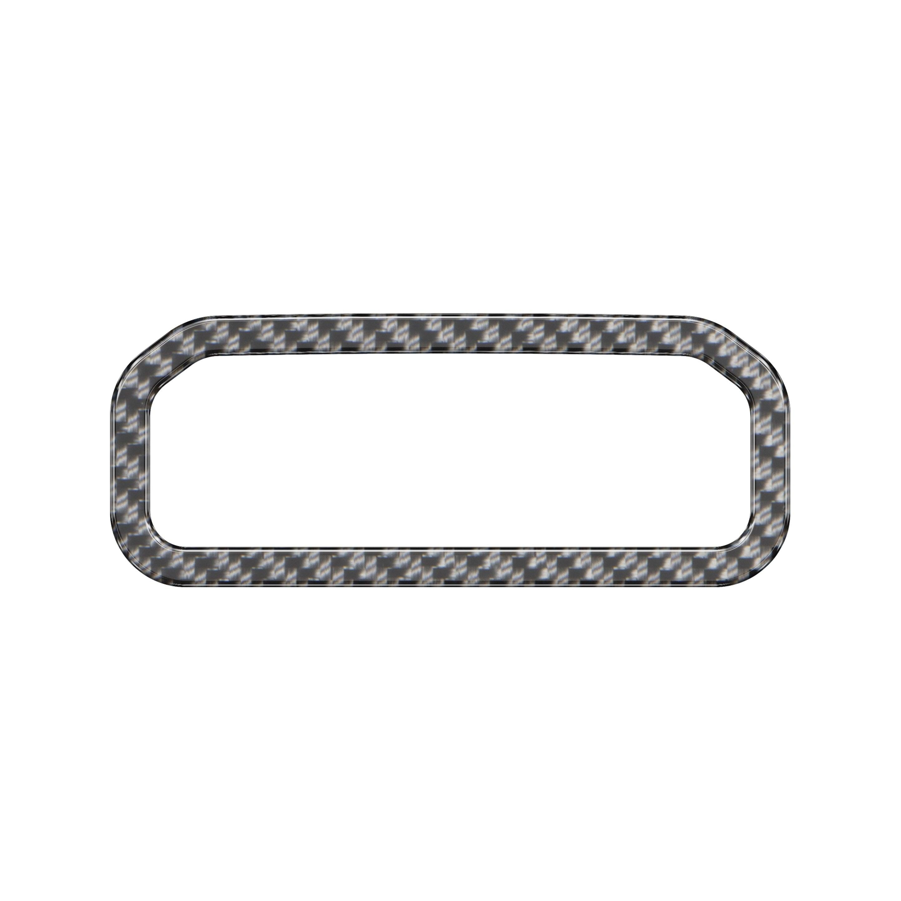 Center Dash Accent Accent Trim Fits 2019-2021 Chevrolet Silverado Real Carbon Fiber(Domed)