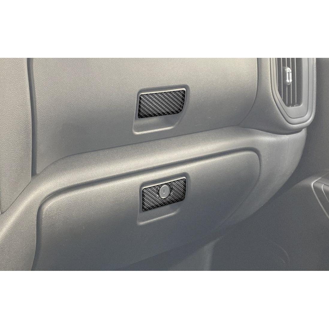Glove Box Accent Overlays Fits 2019-2021 Chevrolet Silverado