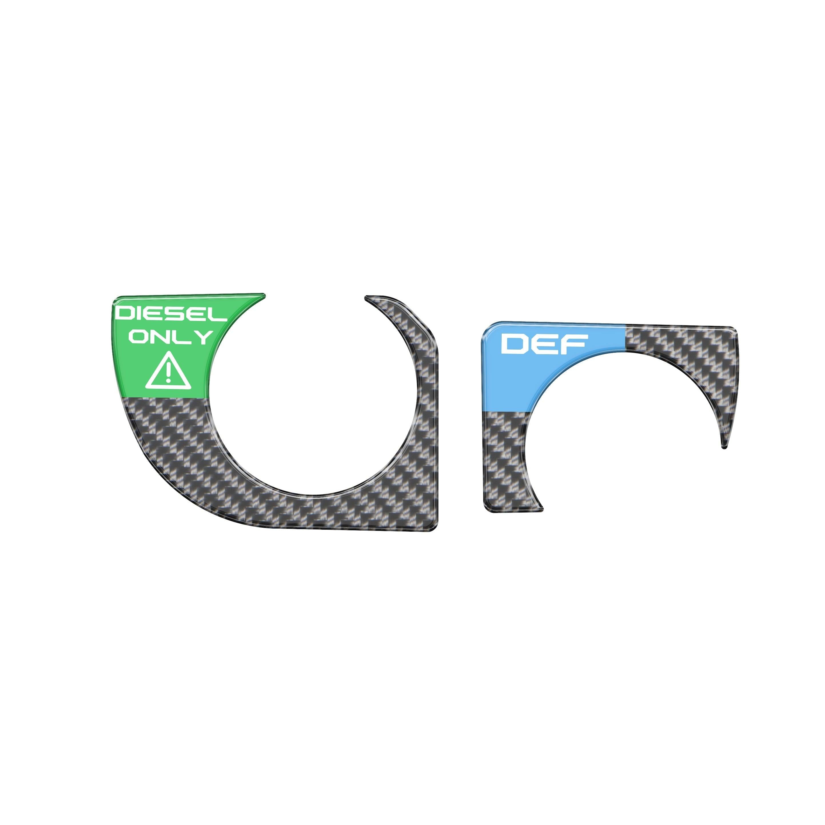 Fuel Fill Spout Ring Accent Overlays Fits 2019-2024 Chevrolet Silverado
