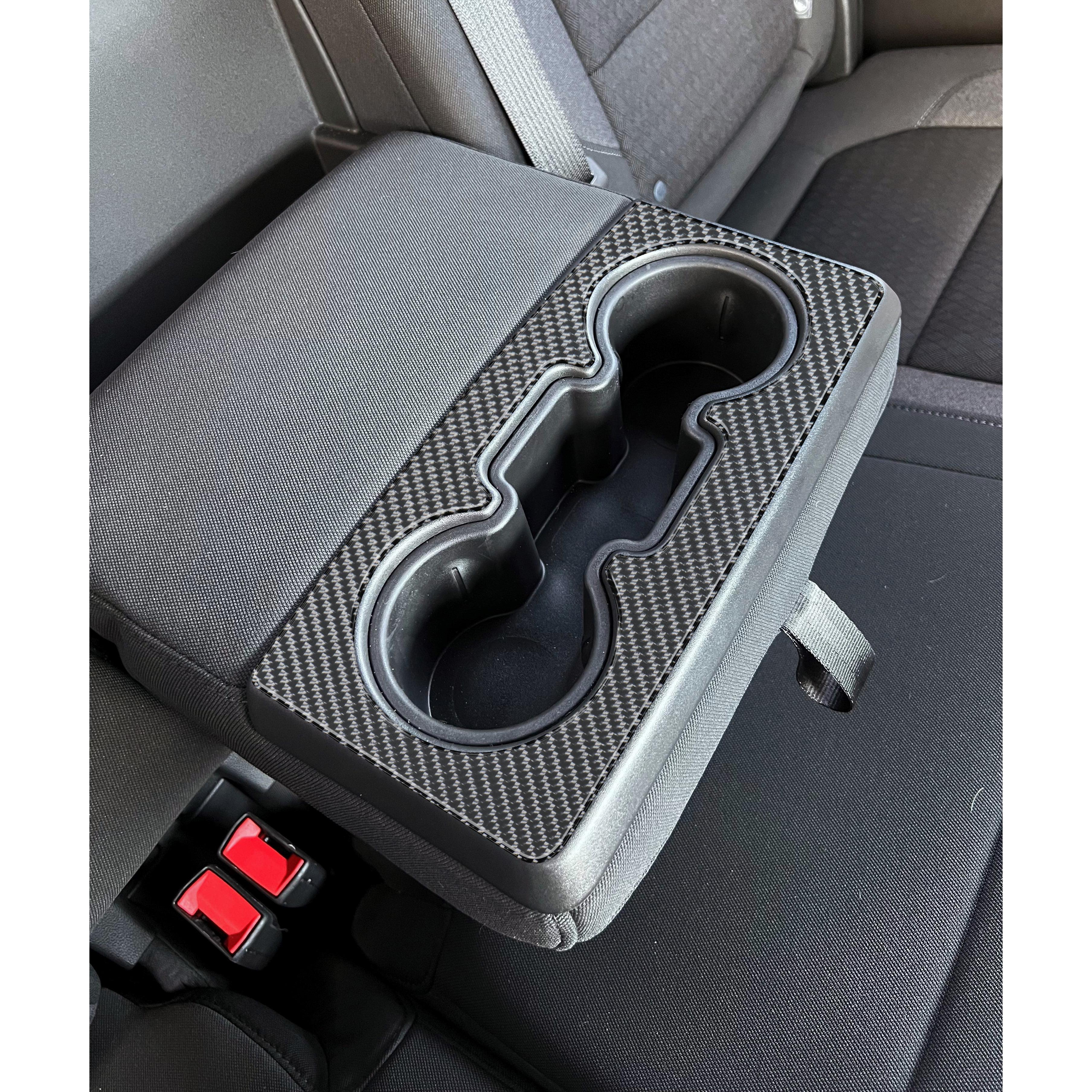 Rear Seat Cup Holder Accent Overlay Fits 2019-2021 Chevrolet Silverado