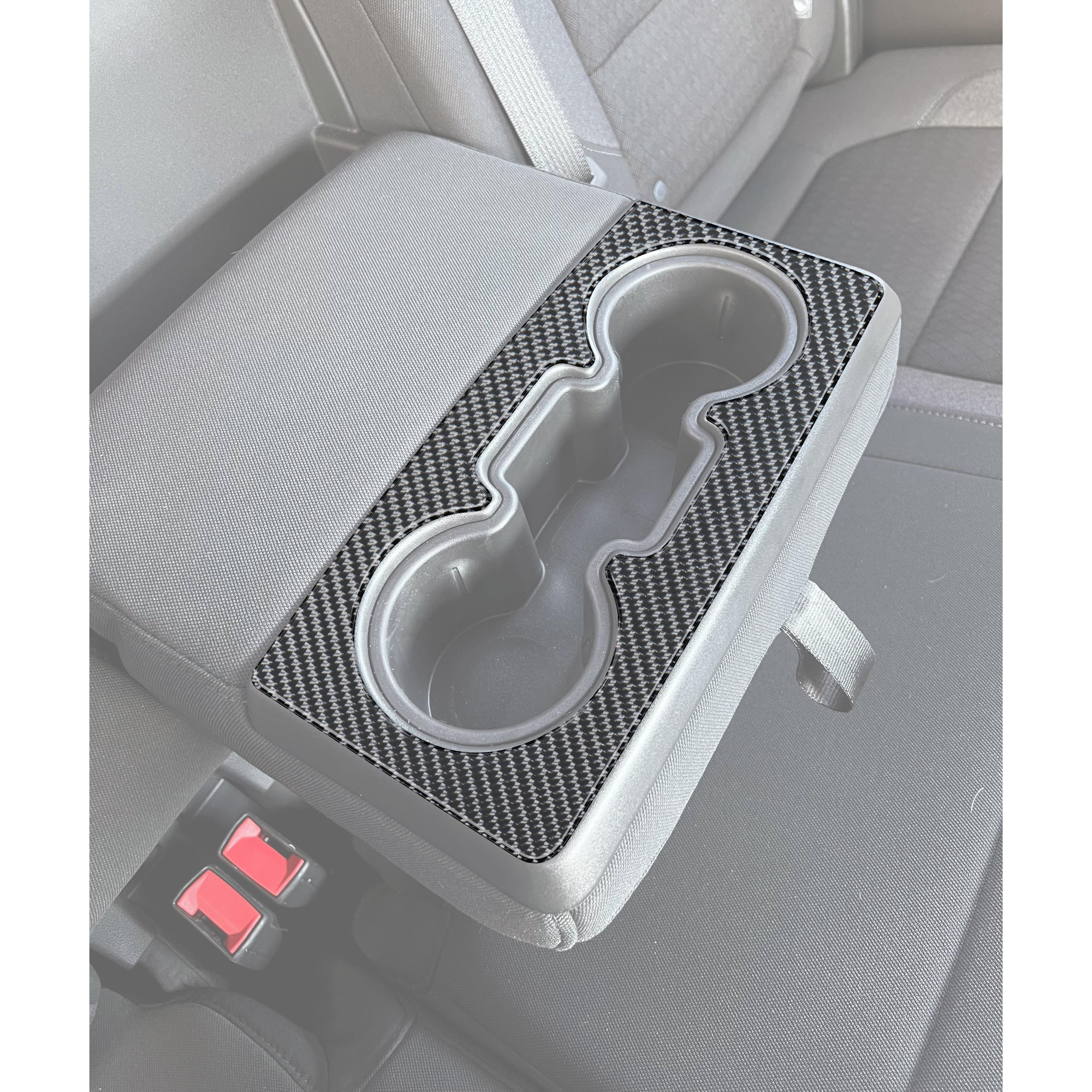 Rear Seat Cup Holder Accent Overlay Fits 2019-2021 Chevrolet Silverado