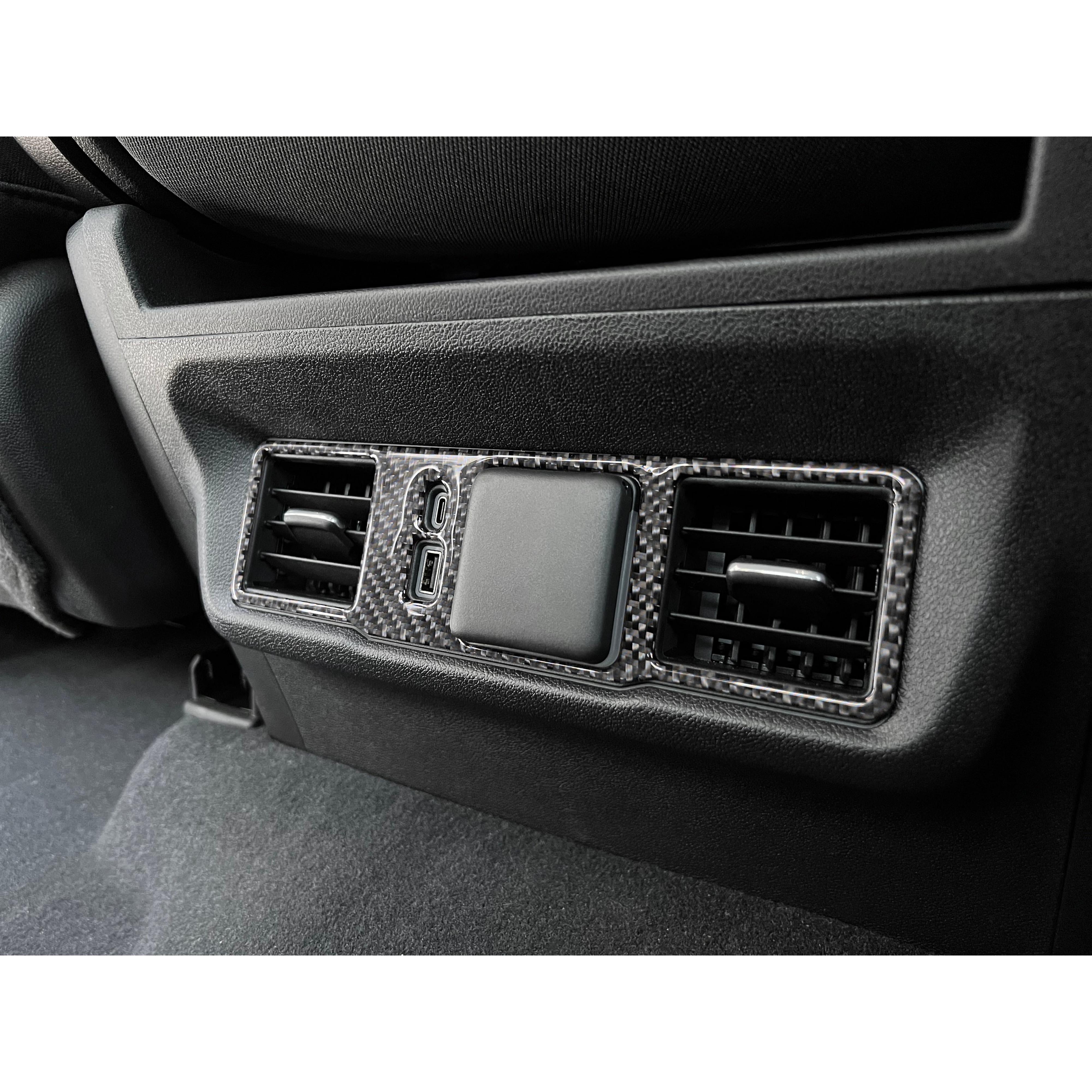 Rear Center Console Accent Trim Fits 2022-2026 Chevrolet Silverado