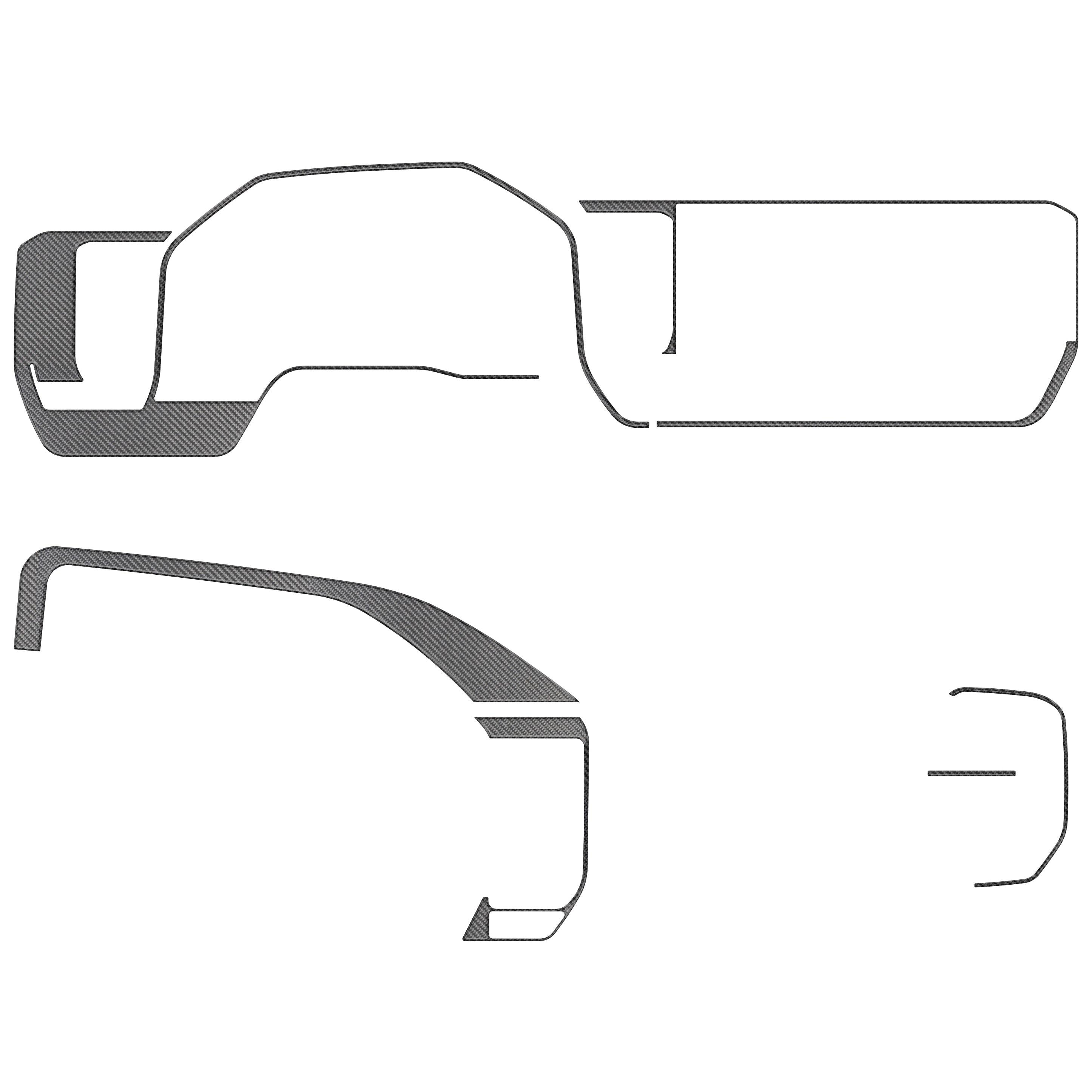 Dash Accent Trim Fits 2022-2026 Chevrolet Silverado