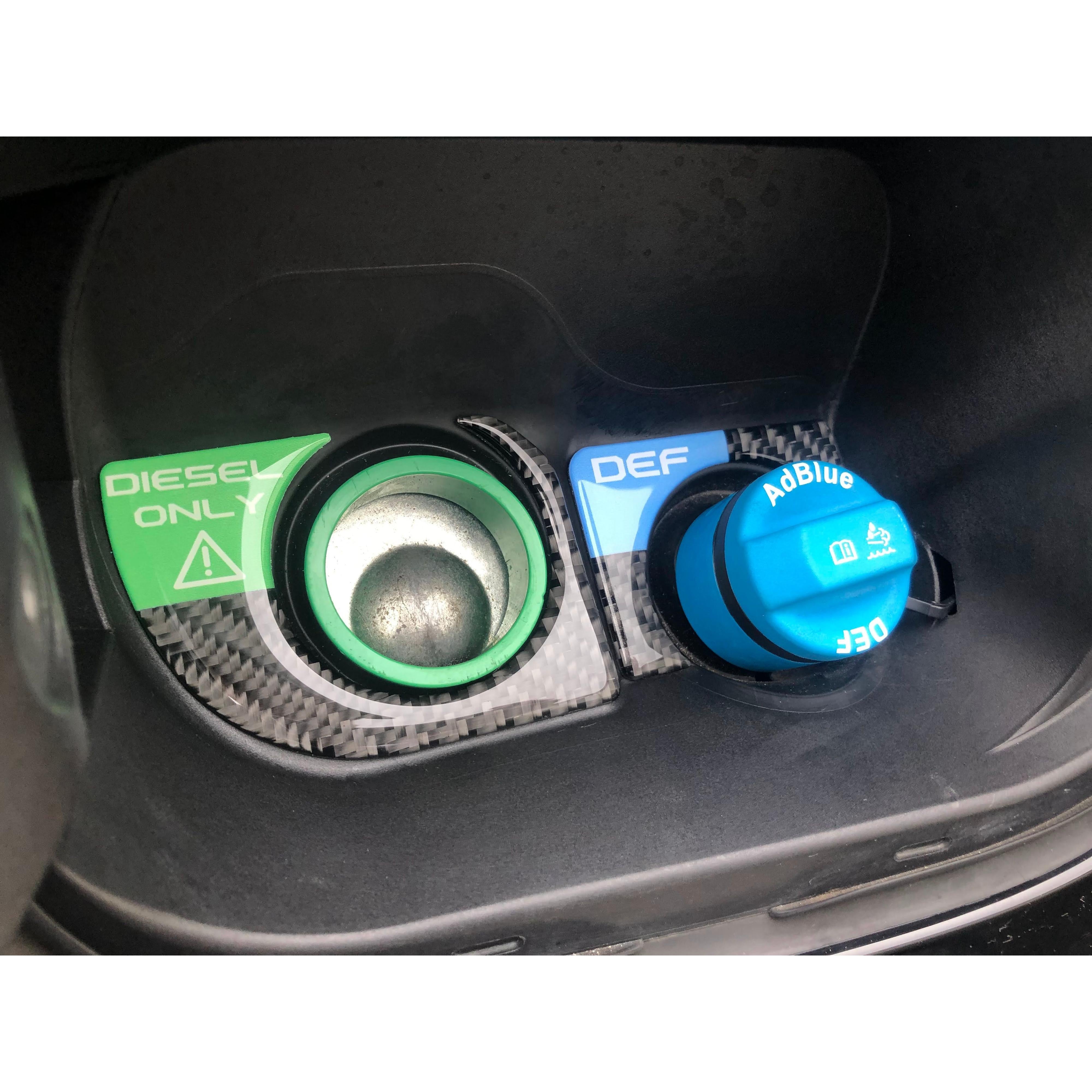Fuel Fill Spout Ring Accent Overlays Fits 2019-2024 Chevrolet Silverado