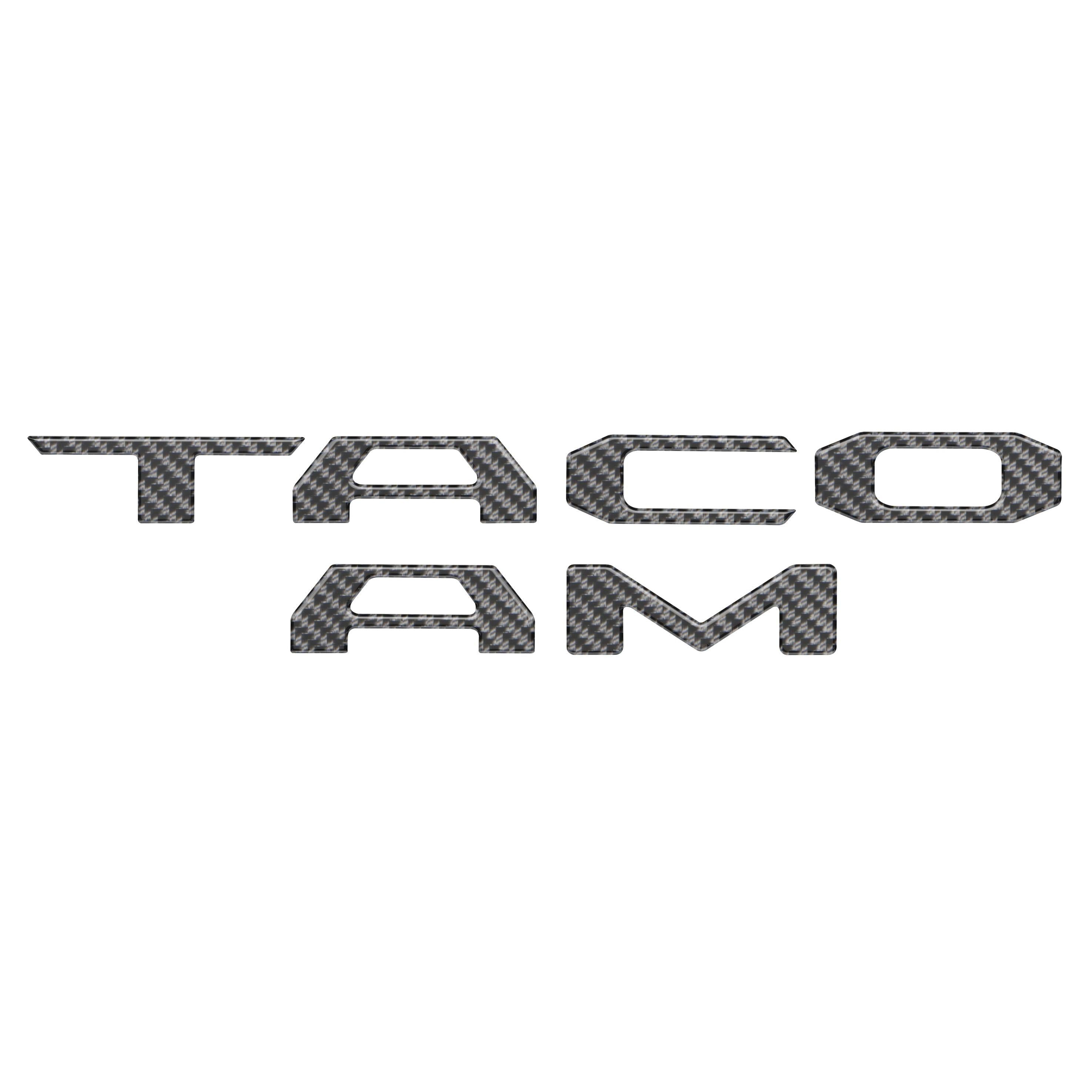 Tailgate Letter Inserts Fits 2016-2023 Toyota Tacoma