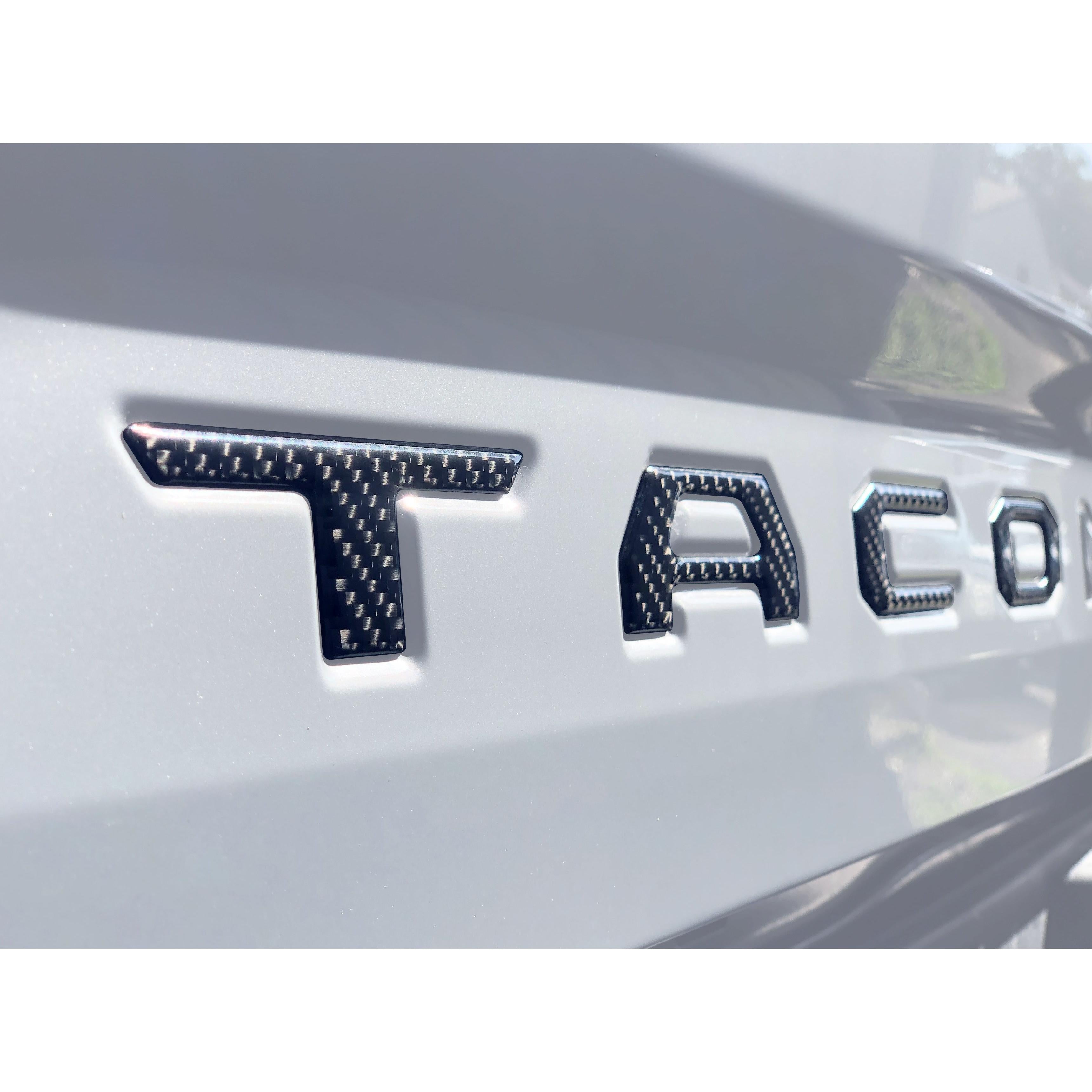 Tailgate Letter Inserts Fits 2016-2023 Toyota Tacoma