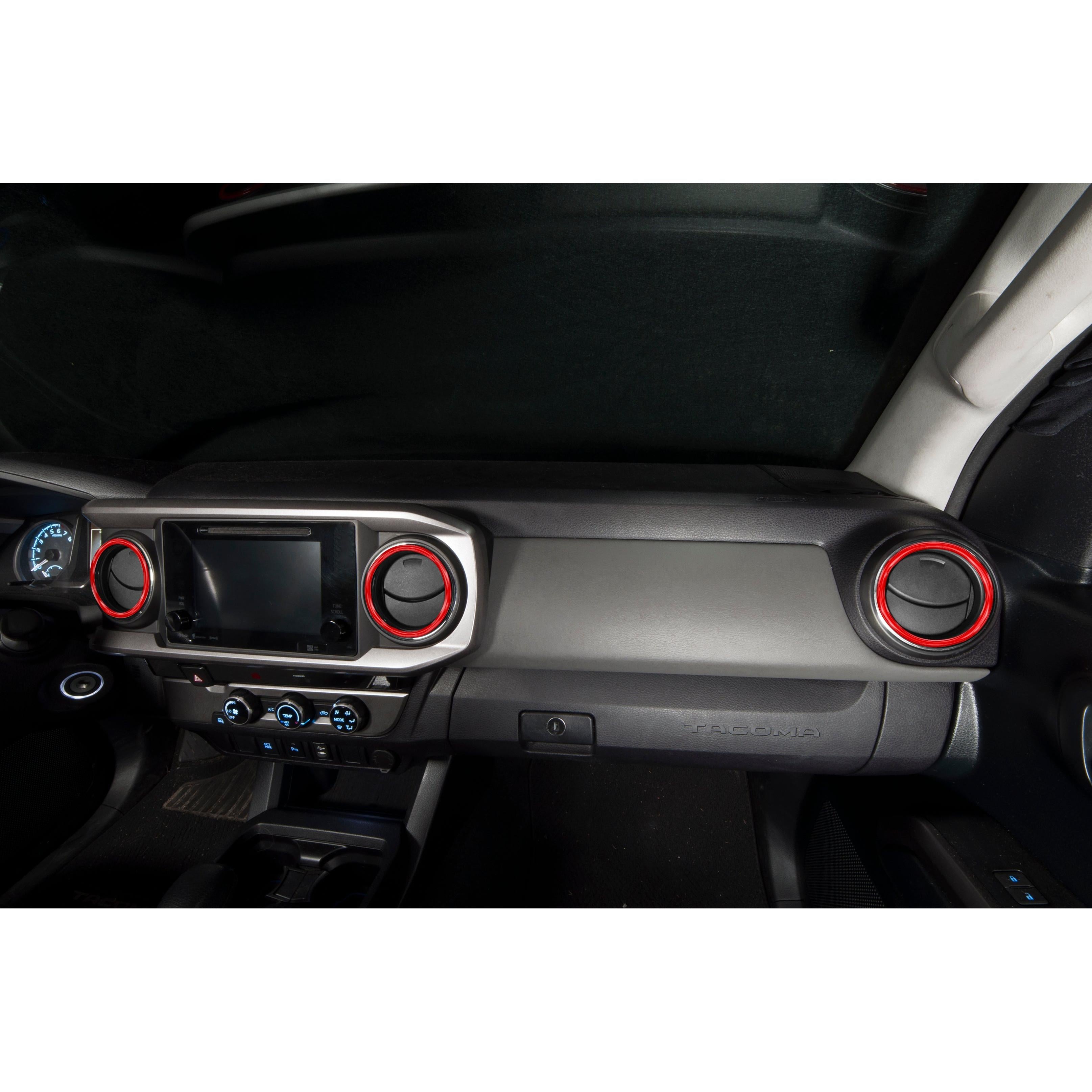 A/C Vent Rings Accent Trim Fits 2016-2023 Toyota Tacoma