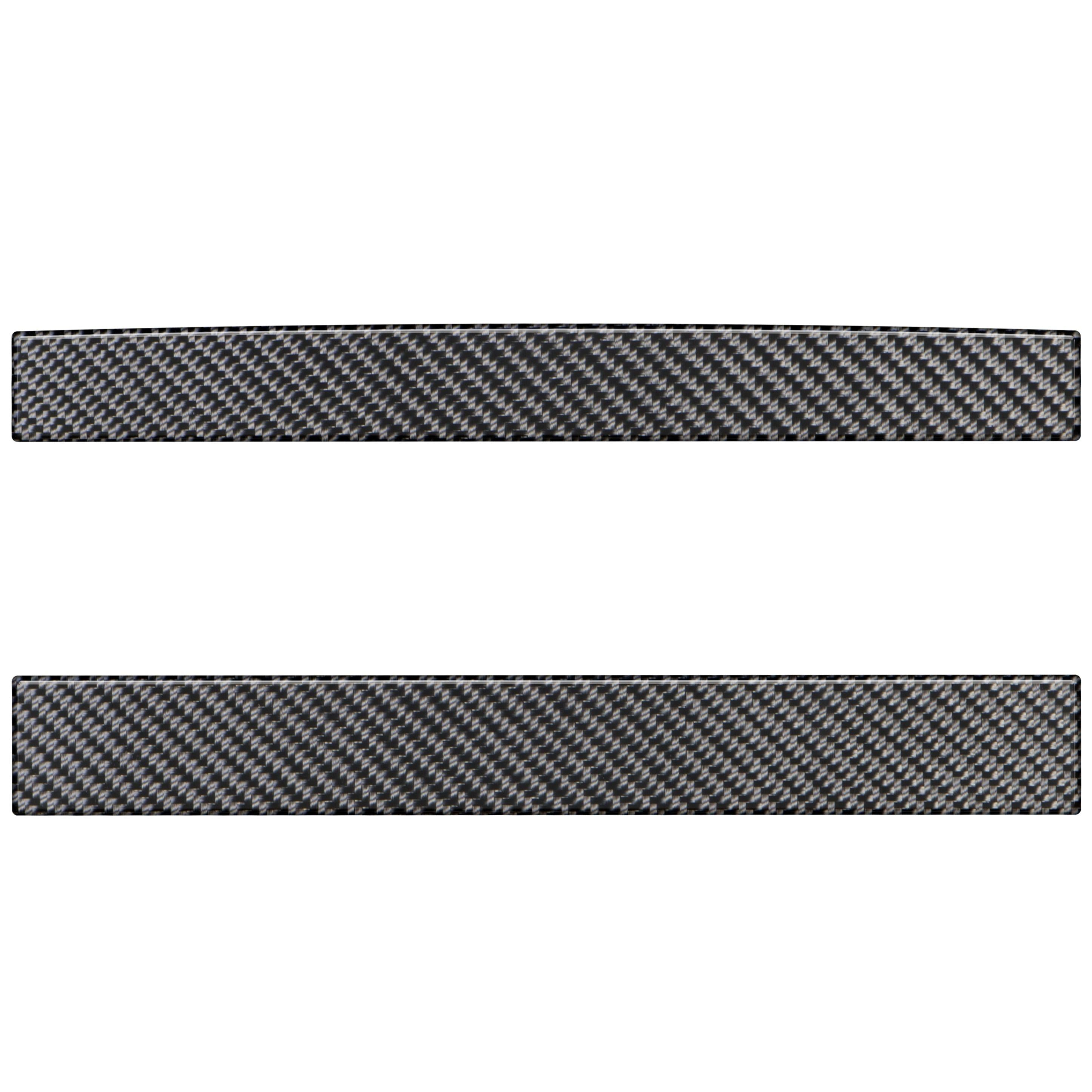 Rear Power Sliding Window Accent Trim Fits 2016-2020 Toyota Tacoma Real Carbon Fiber (Domed) w/ Custom Text