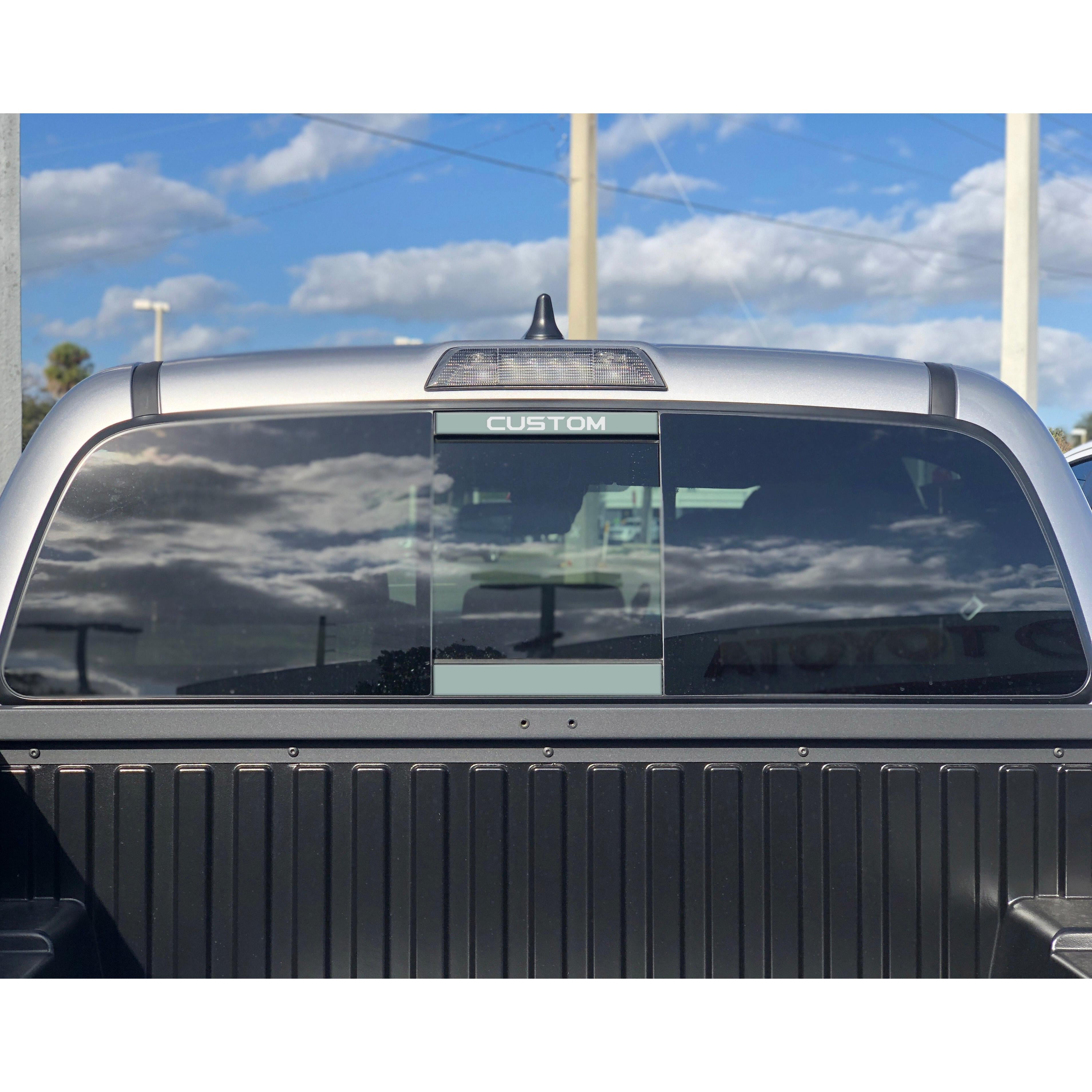 Rear Power Sliding Window Accent Overlays Fits 2016-2023 Toyota Tacoma