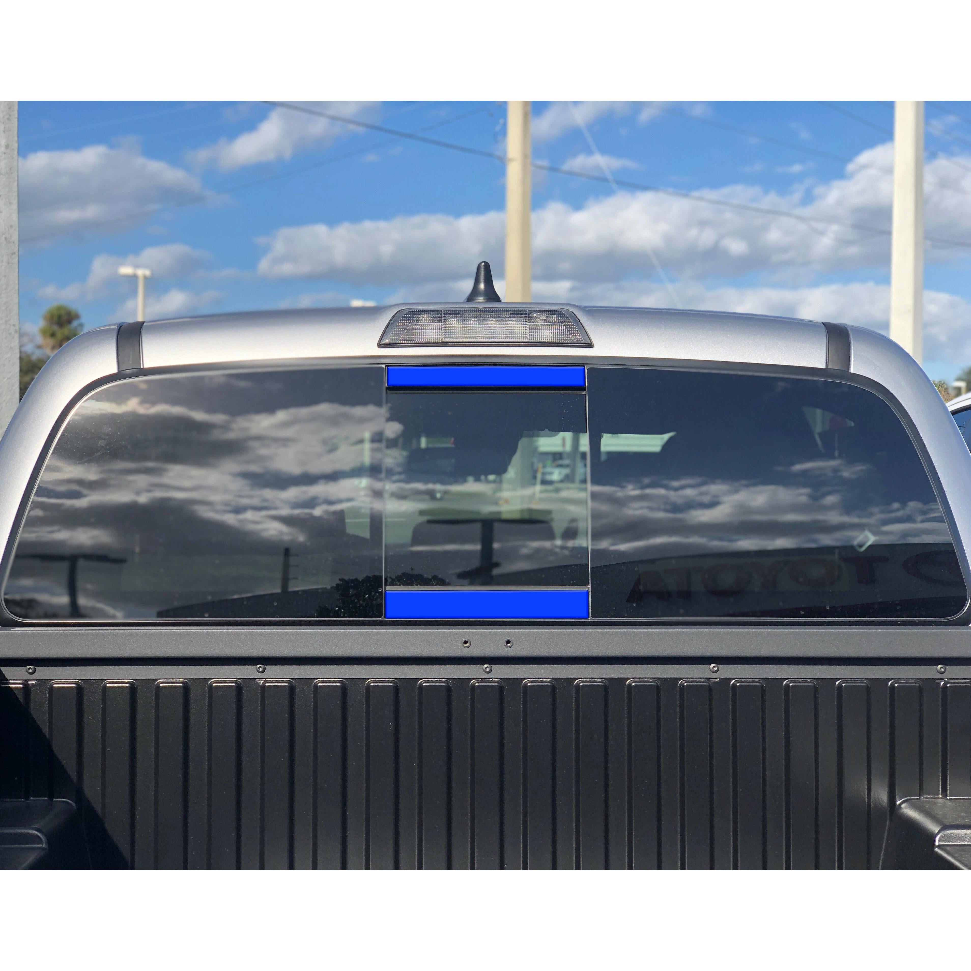 Rear Power Sliding Window Accent Trim Fits 2016-2020 Toyota Tacoma *OE Color - Voodoo Blue