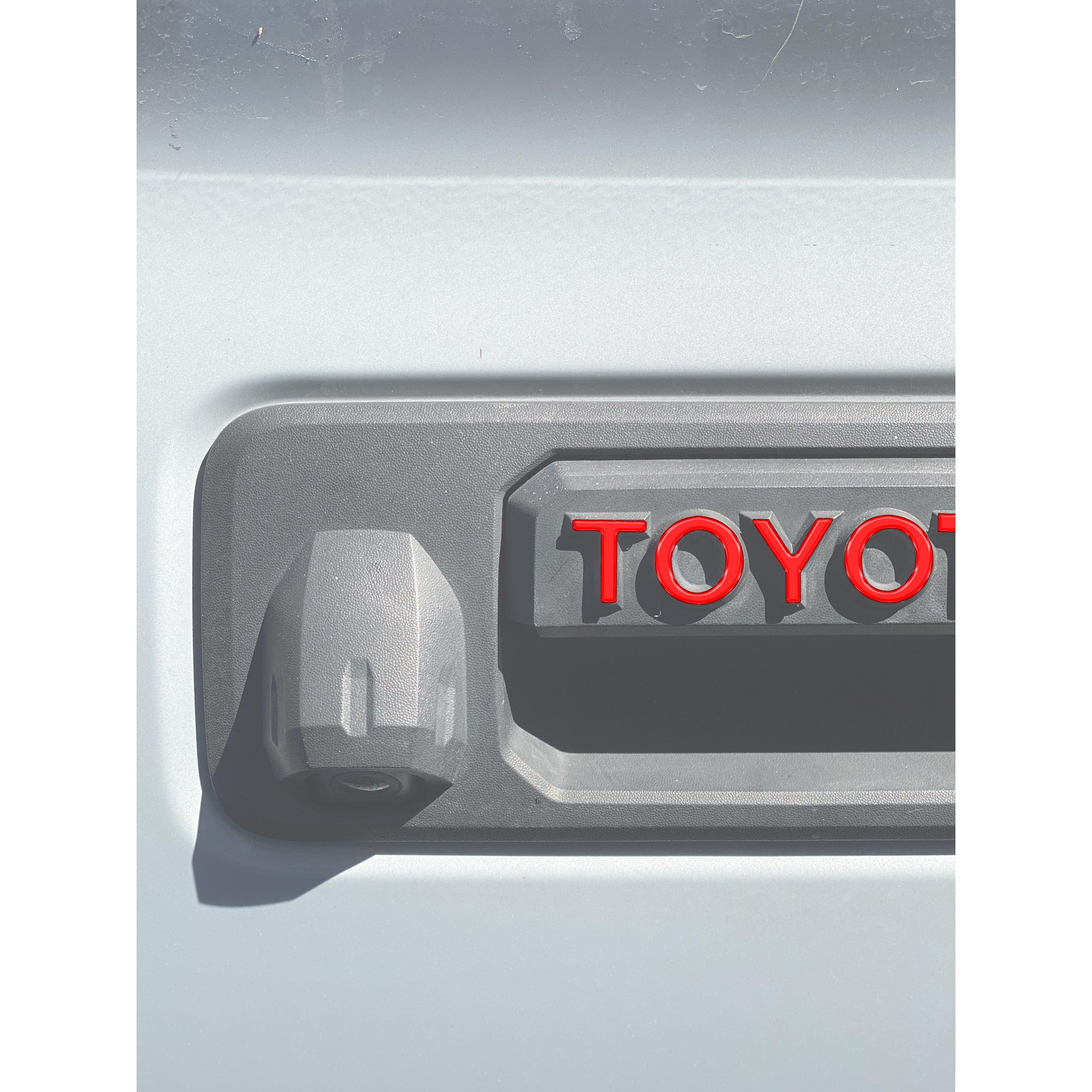 Tailgate Handle Letter Overlays Fits 2016-2023 Toyota Tacoma