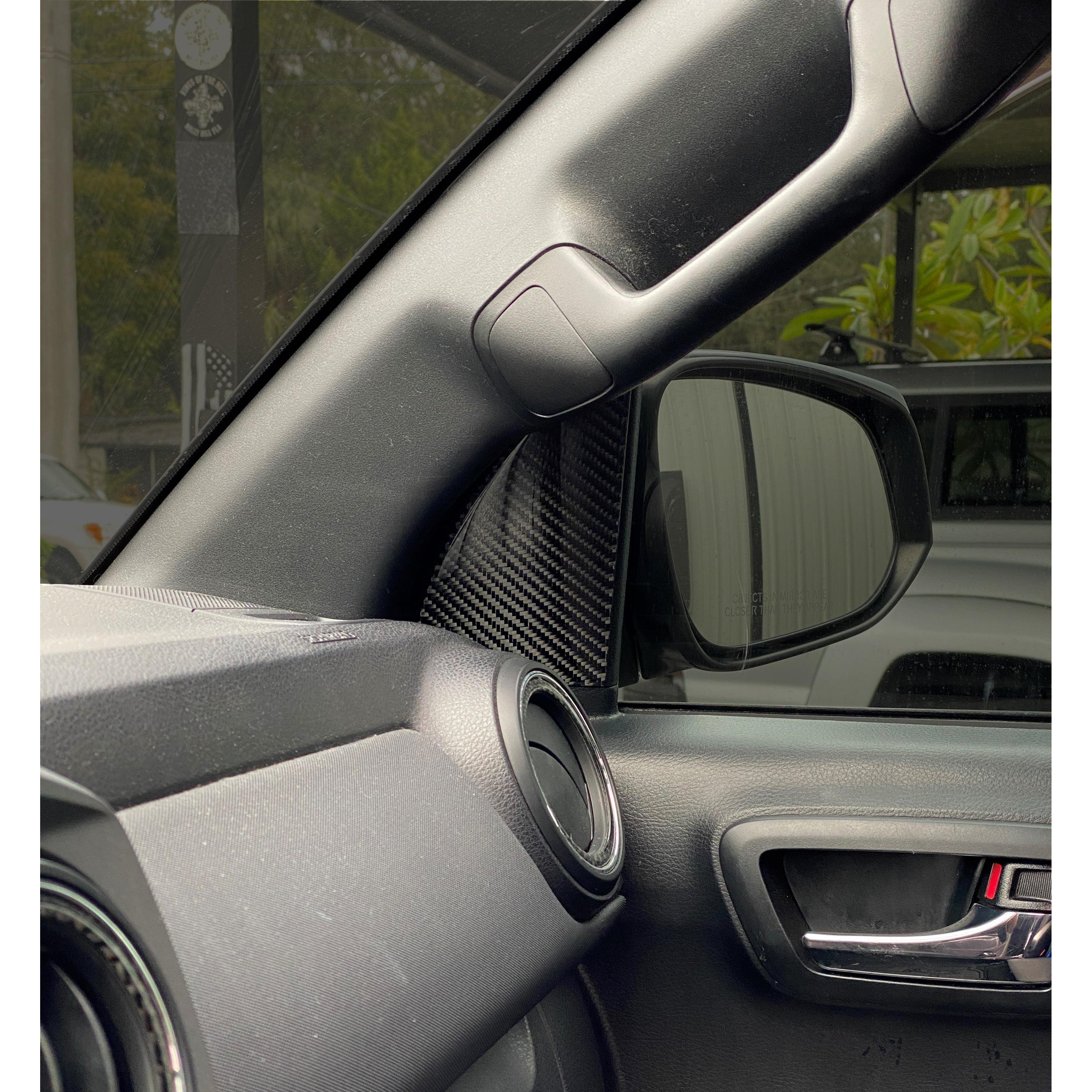 Interior A Pillar Accent Overlays Fits 2016-2023 Toyota Tacoma